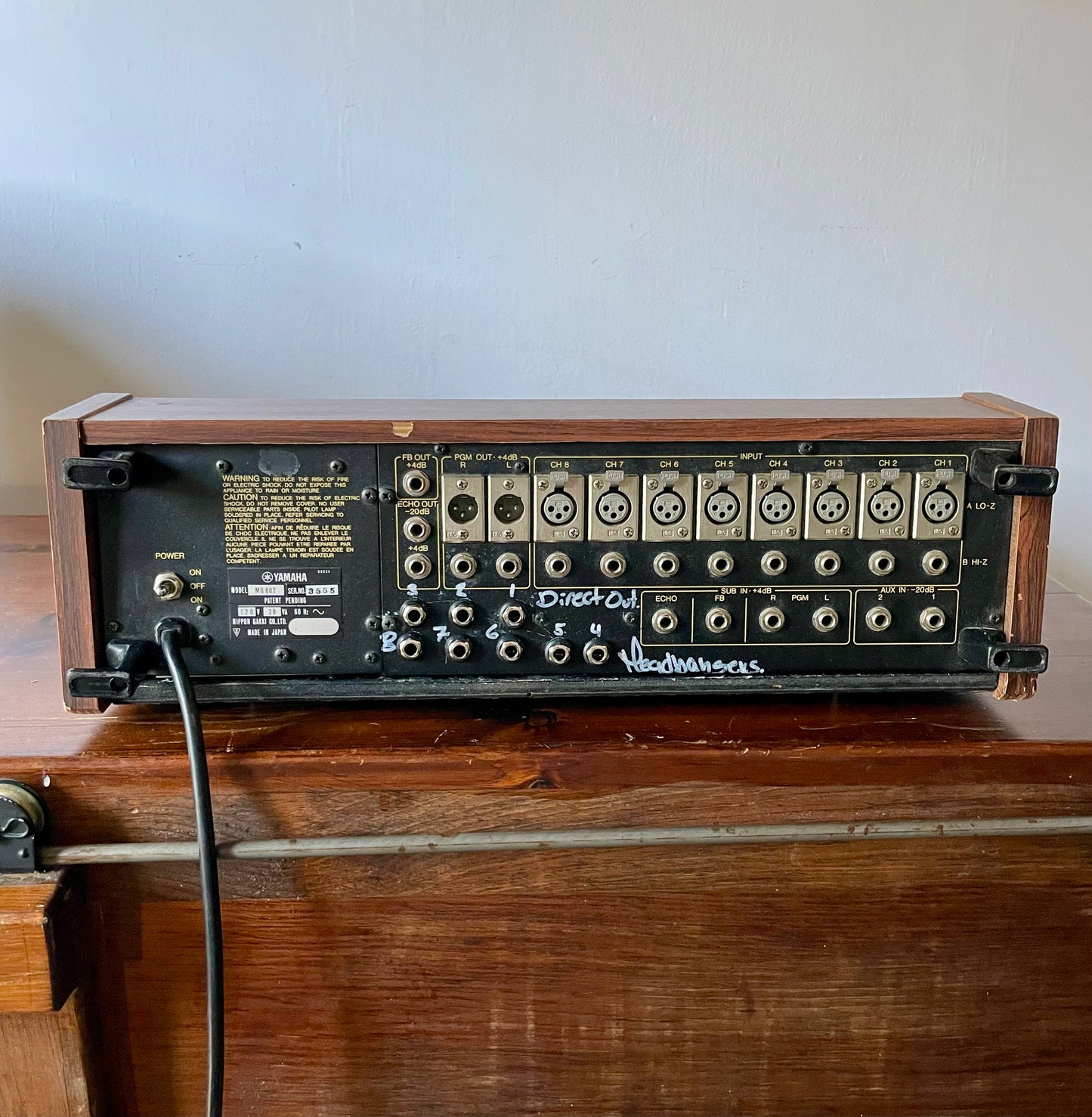 Yamaha MQ 802 - JapaNeve - Fully serviced with Direct out mod by Headbangers
