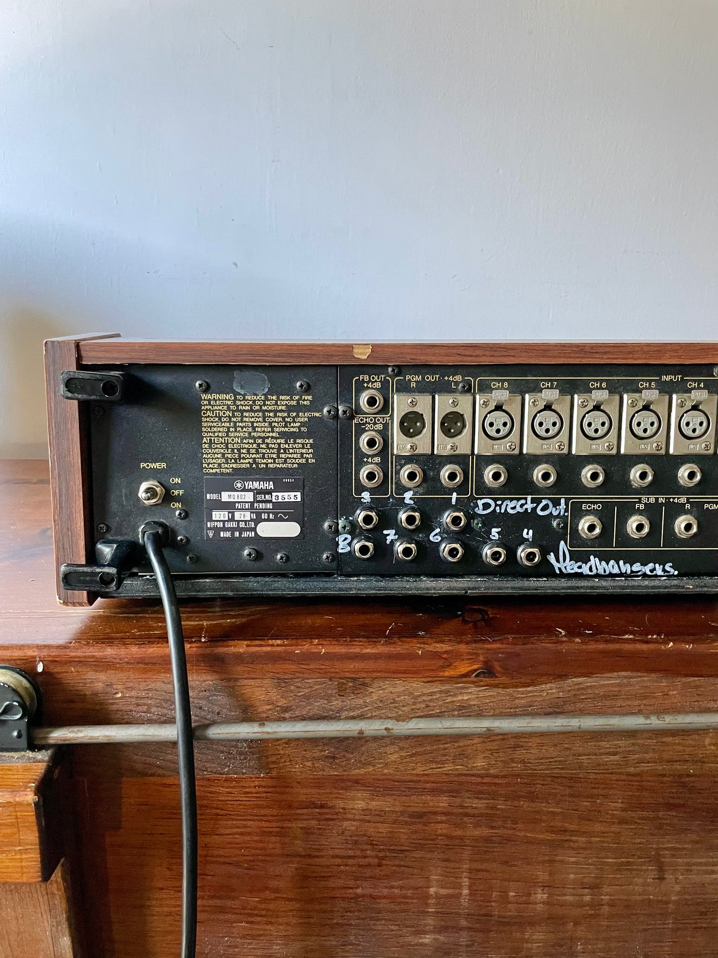 Yamaha MQ 802 - JapaNeve - Fully serviced with Direct out mod by Headbangers