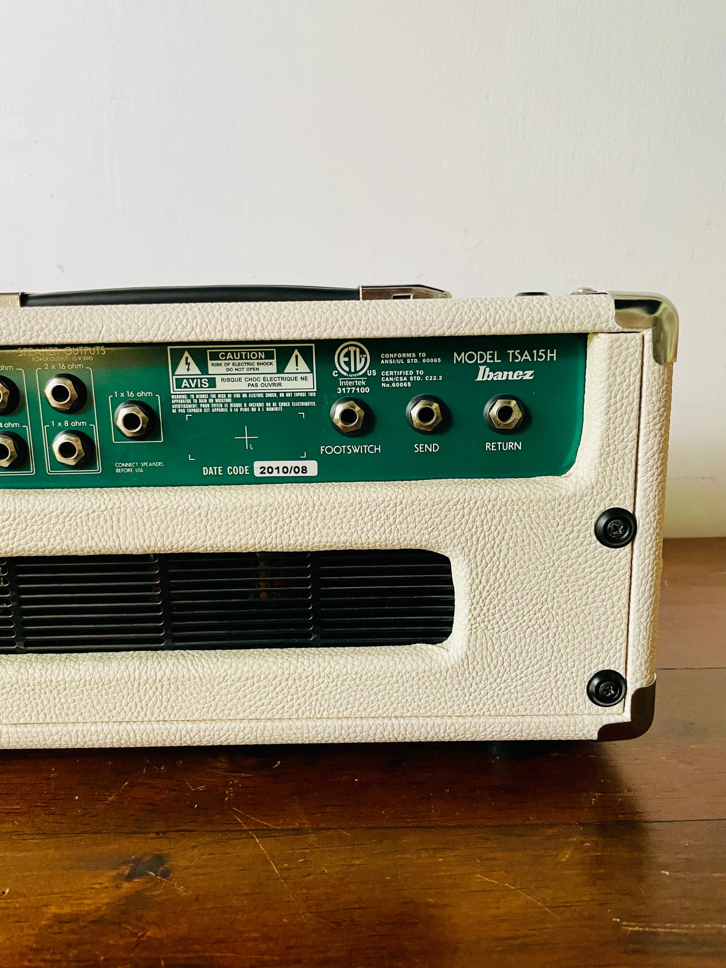 Ibanez TSA15H 15W Guitar Amp Head with Tube Screamer