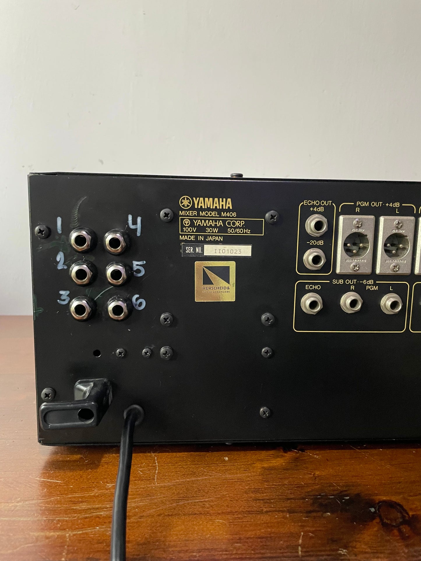 Yamaha M406 "JapaNeve" Direct Out Mod. Fully serviced + Recapped Headbangers JP-10