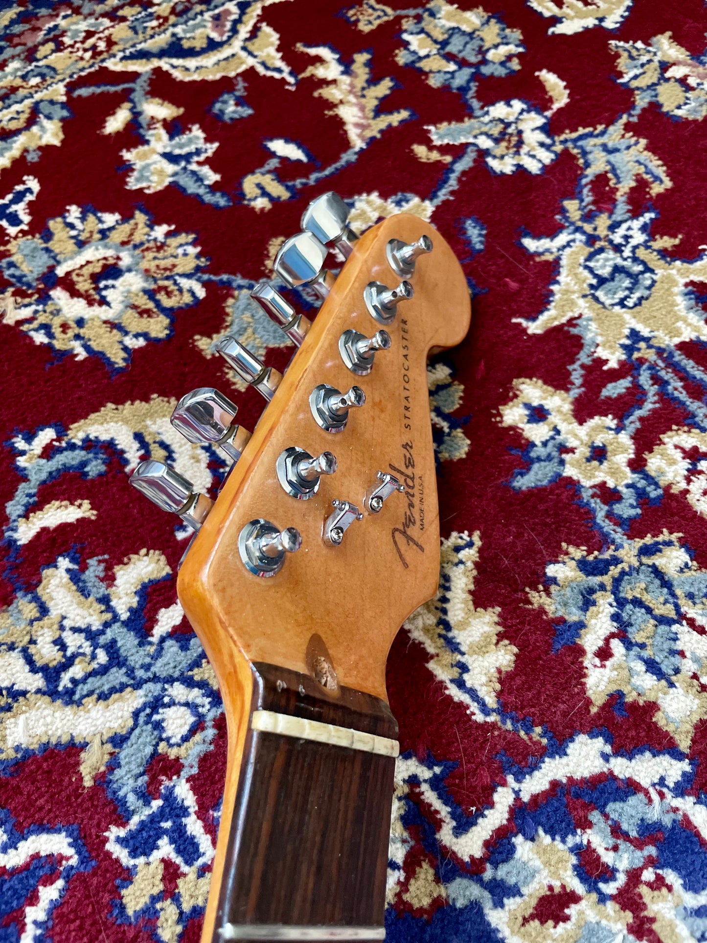 1996 Fender American Standard 50th Anniversary Stratocaster with Rosewood Fretboard - Hot Rod Red