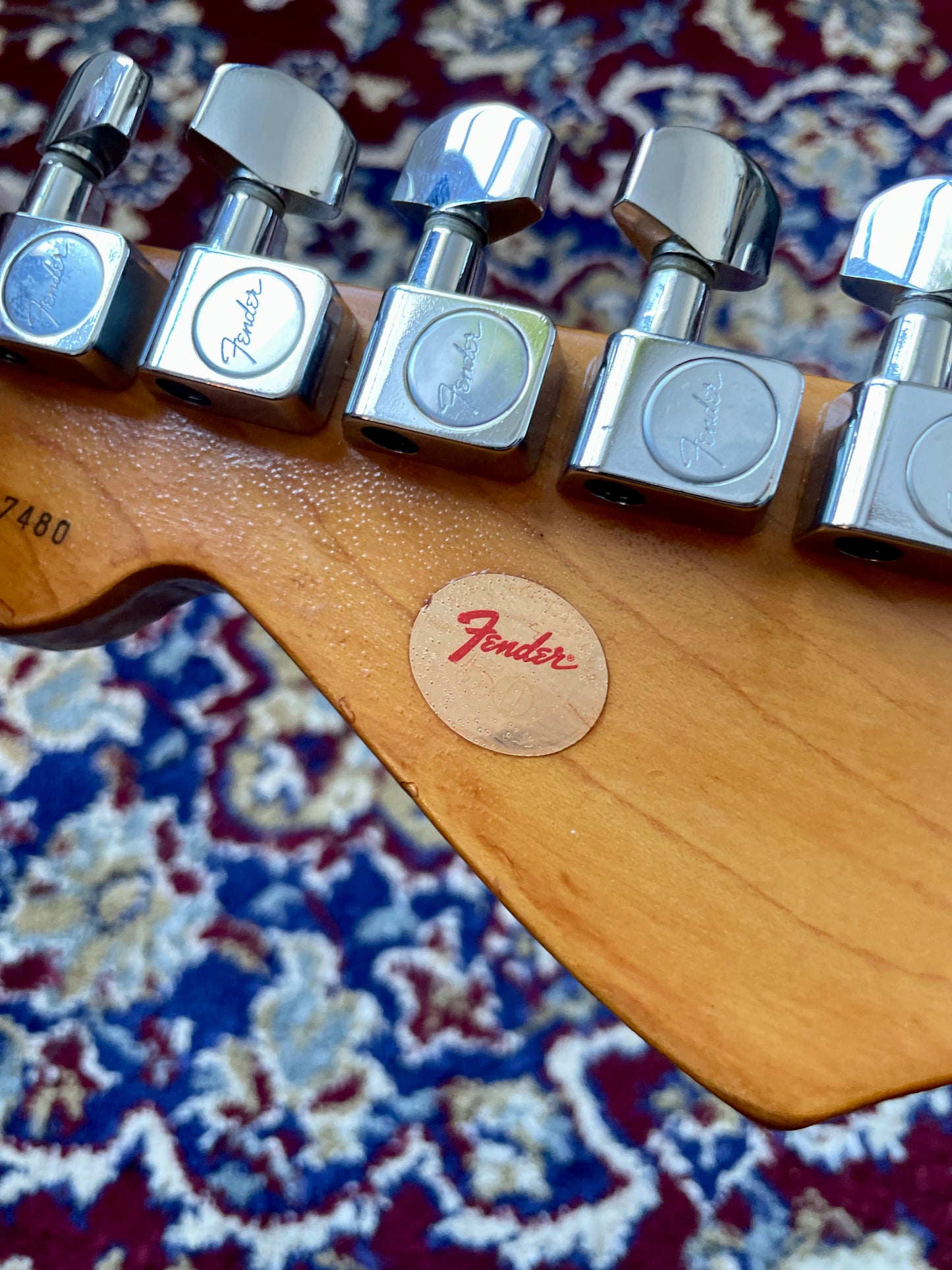 1996 Fender American Standard 50th Anniversary Stratocaster with Rosewood Fretboard - Hot Rod Red