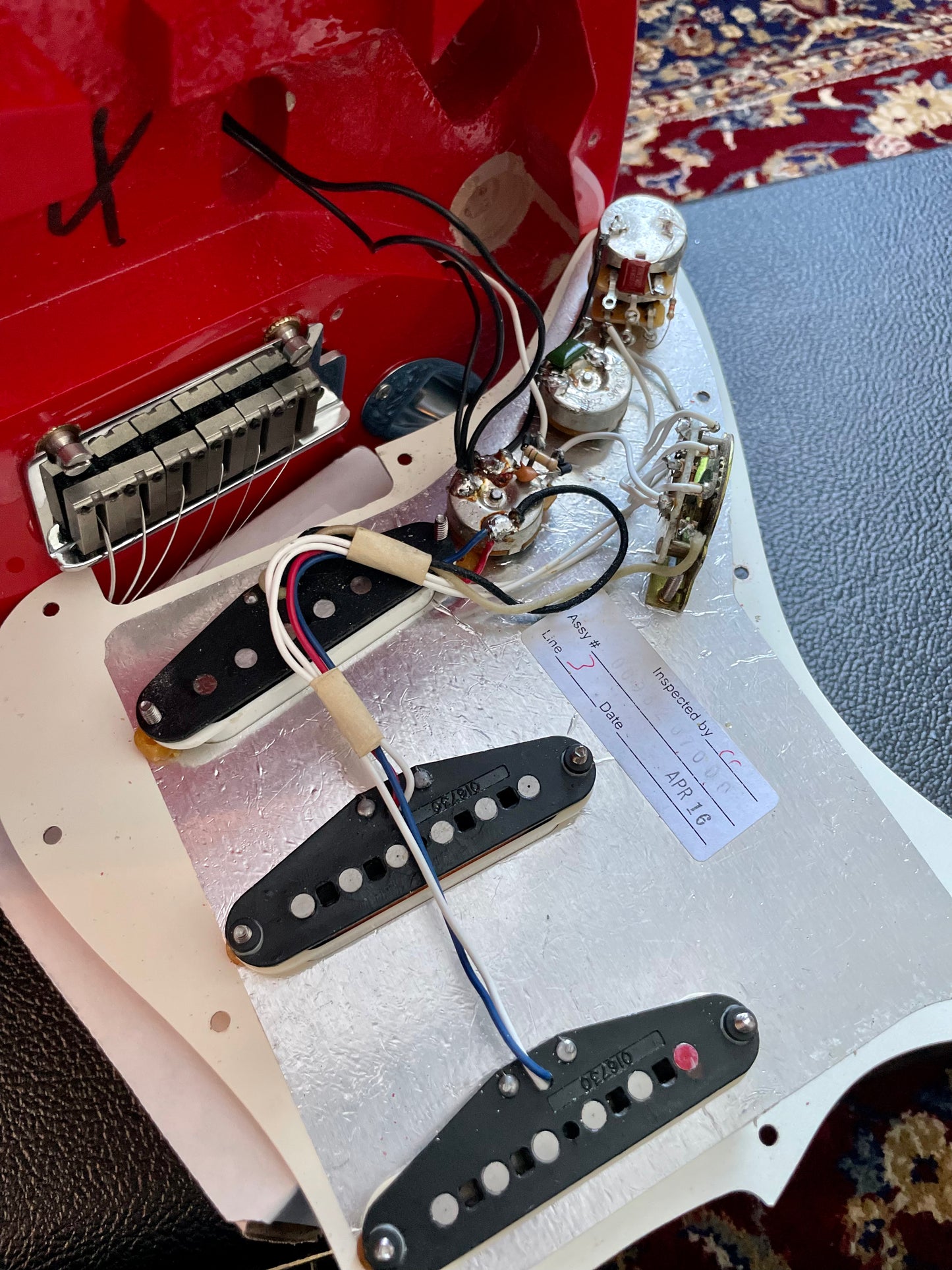 1996 Fender American Standard 50th Anniversary Stratocaster with Rosewood Fretboard - Hot Rod Red