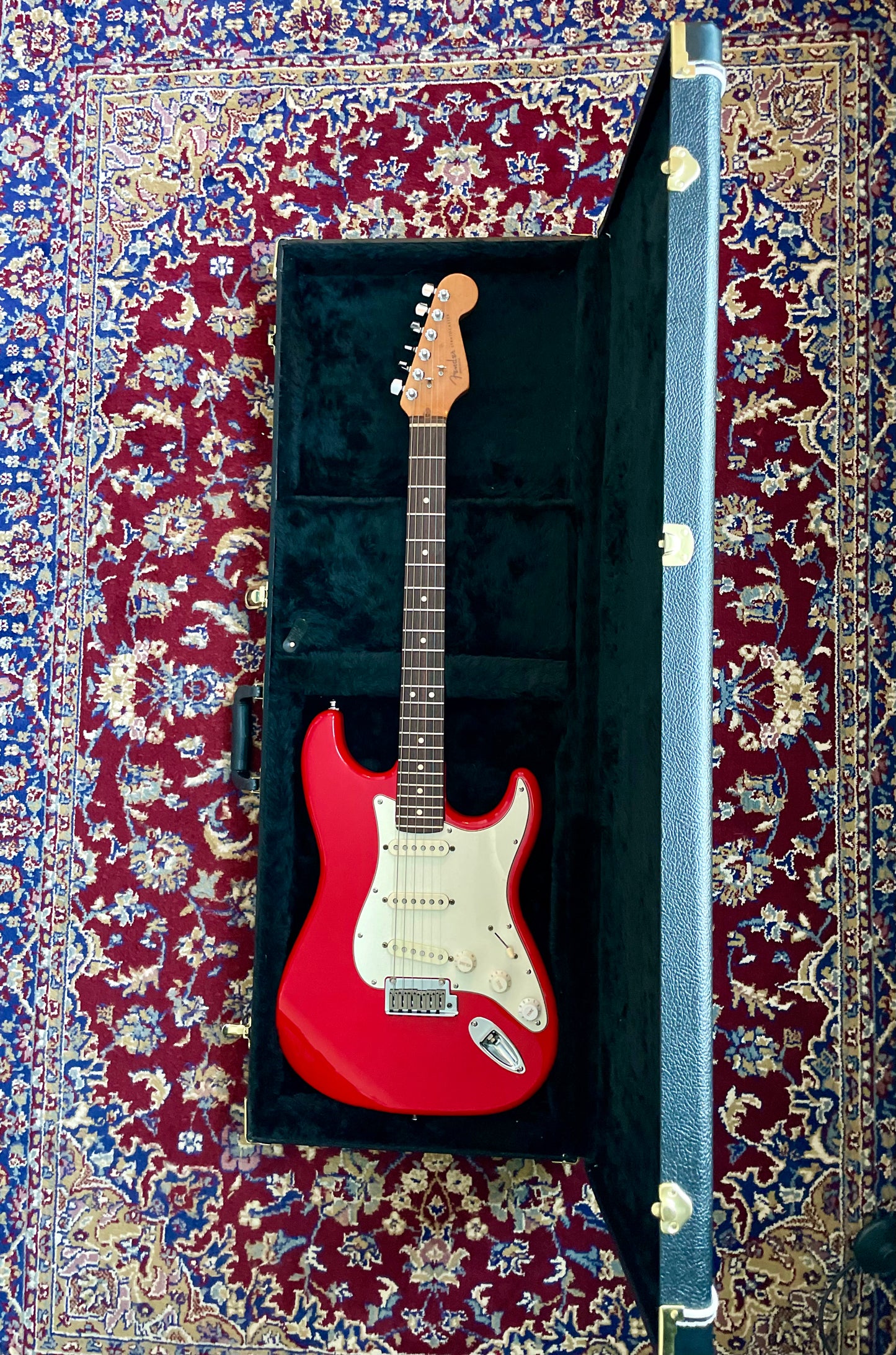 1996 Fender American Standard 50th Anniversary Stratocaster with Rosewood Fretboard - Hot Rod Red