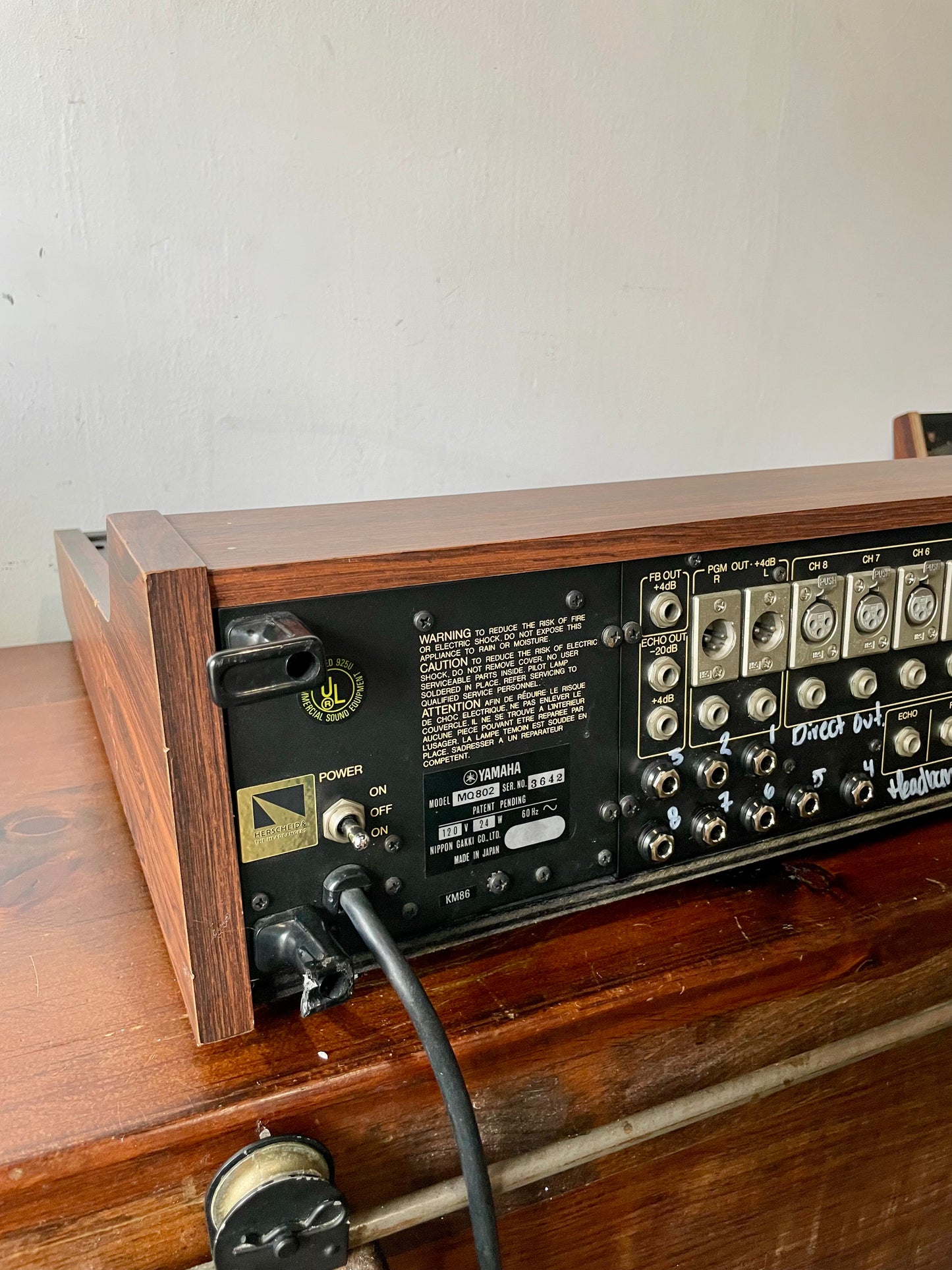 Yamaha MQ 802 - JapaNeve - Fully serviced + Direct out mod. by Headbangers