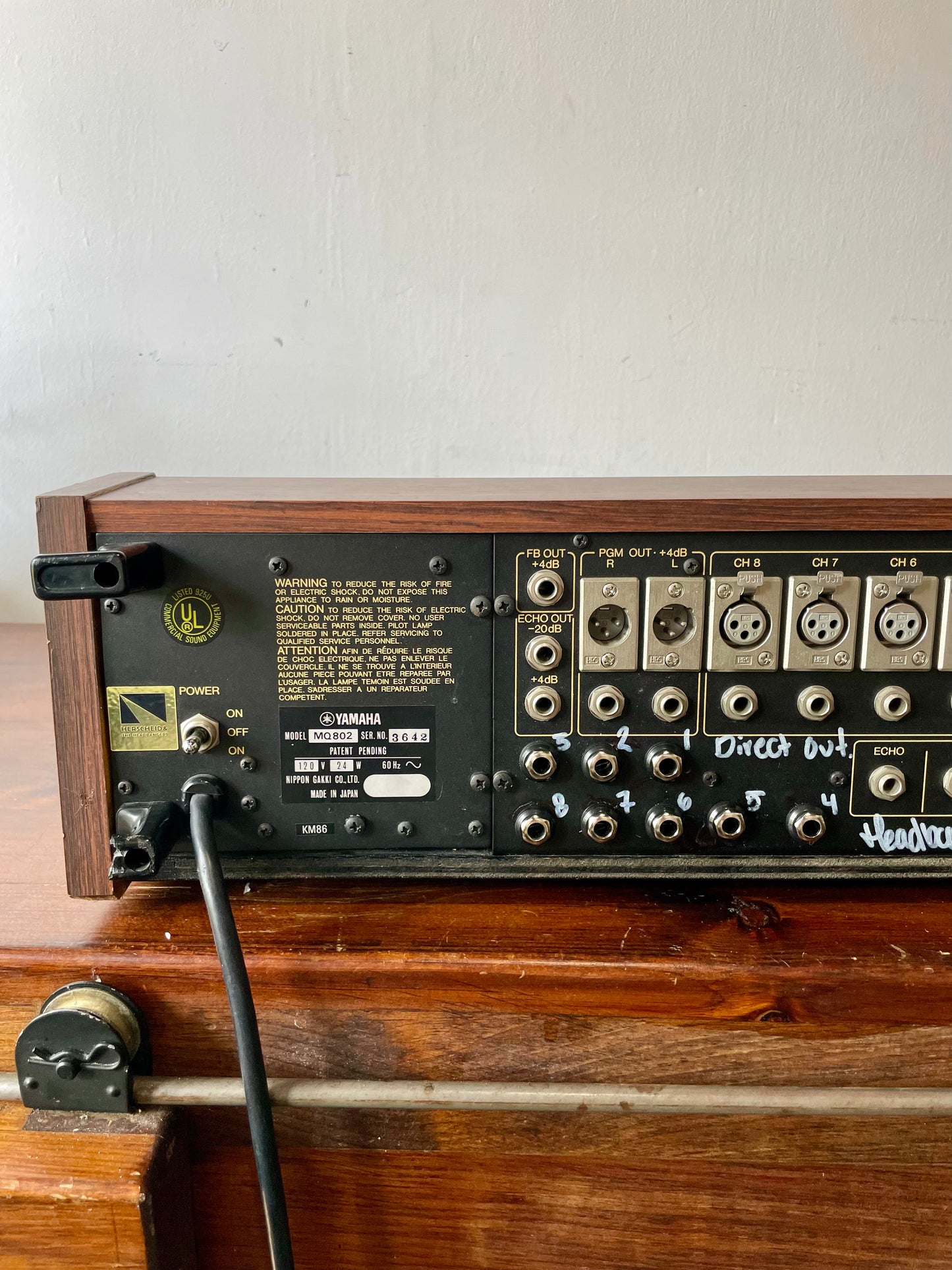 Yamaha MQ 802 - JapaNeve - Fully serviced + Direct out mod. by Headbangers