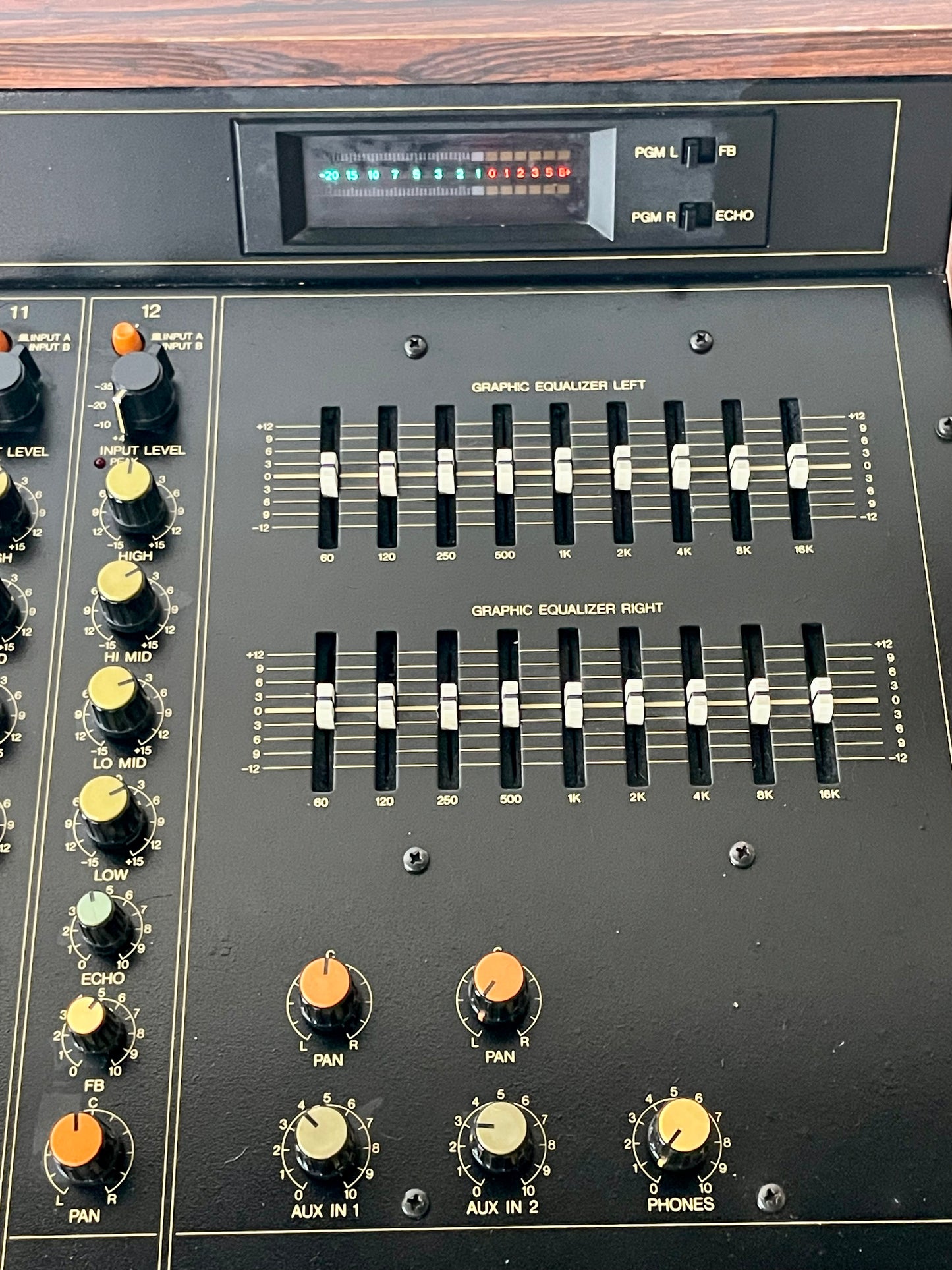 Yamaha MQ1202 "Japa-Neve", fully recapped + Direct-Out Headbangers Mod! Small PM1000, Tamura transformers, fat Pres. 4 band EQ