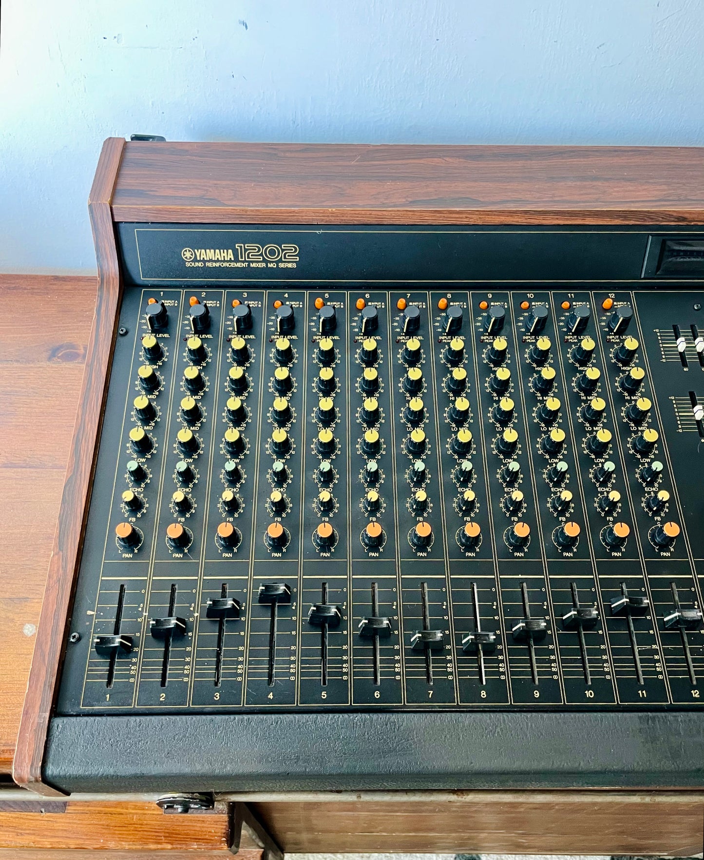 Yamaha MQ1202 "Japa-Neve", fully recapped + Direct-Out Headbangers Mod! Small PM1000, Tamura transformers, fat Pres. 4 band EQ