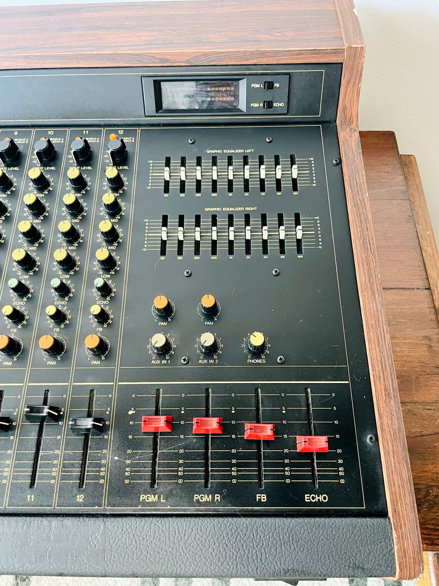 Yamaha MQ1202 "Japa-Neve", fully recapped + Direct-Out Headbangers Mod! Small PM1000, Tamura transformers, fat Pres. 4 band EQ