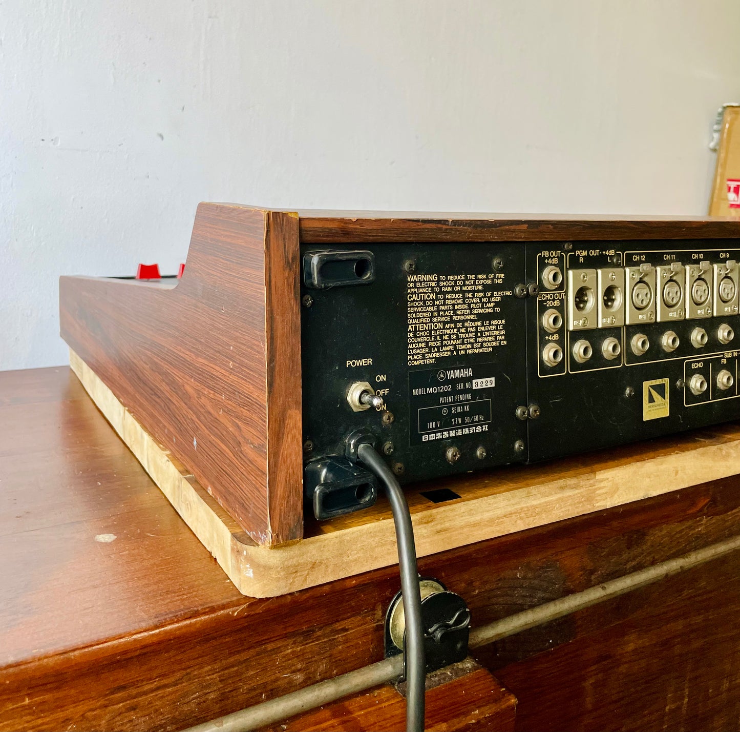 Yamaha MQ1202 "Japa-Neve", fully recapped + Direct-Out Headbangers Mod! Small PM1000, Tamura transformers, fat Pres. 4 band EQ