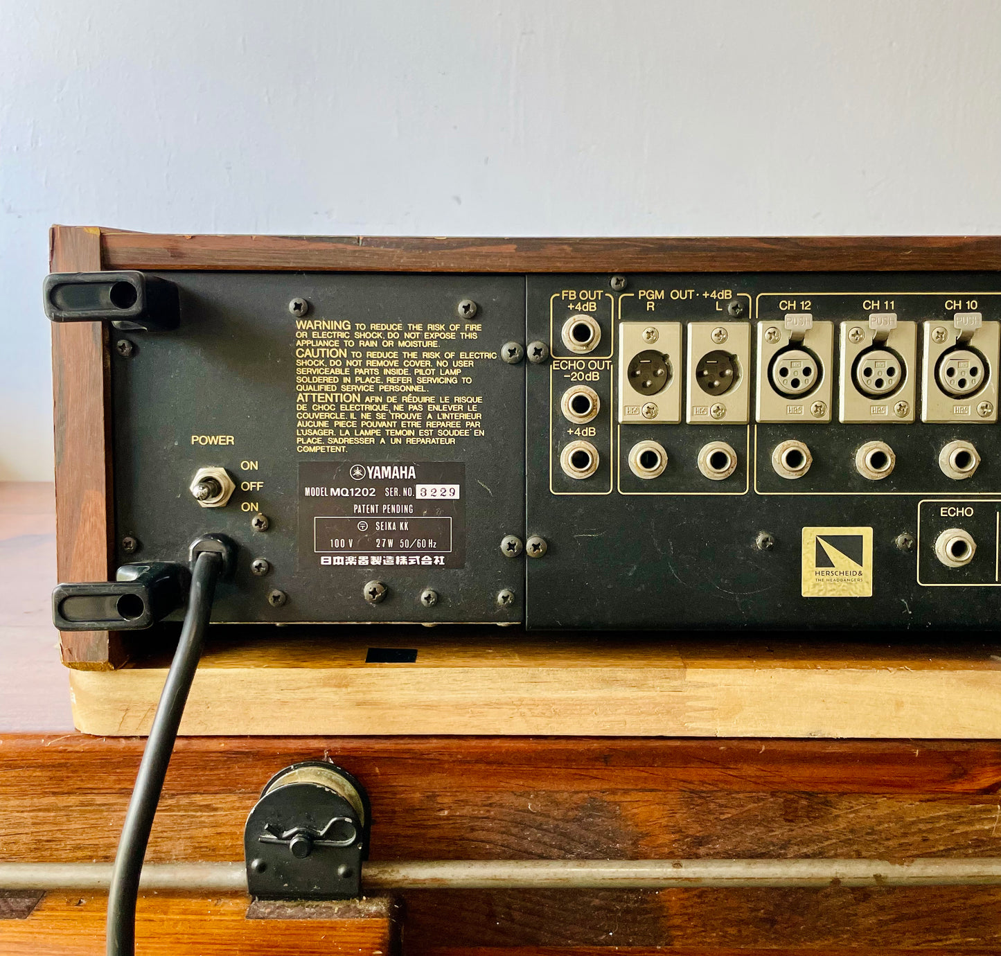 Yamaha MQ1202 "Japa-Neve", fully recapped + Direct-Out Headbangers Mod! Small PM1000, Tamura transformers, fat Pres. 4 band EQ