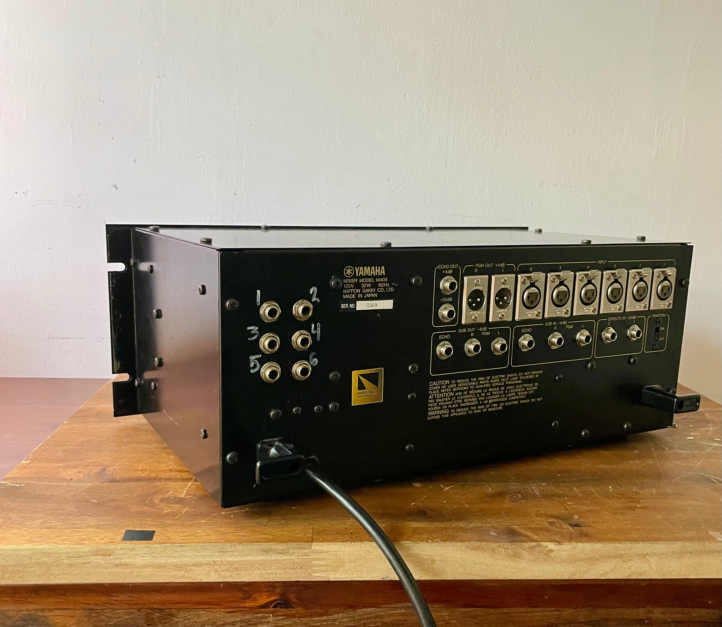Yamaha M406 "JapaNeve" Direct Out Mod. Fully serviced + Recapped Headbangers