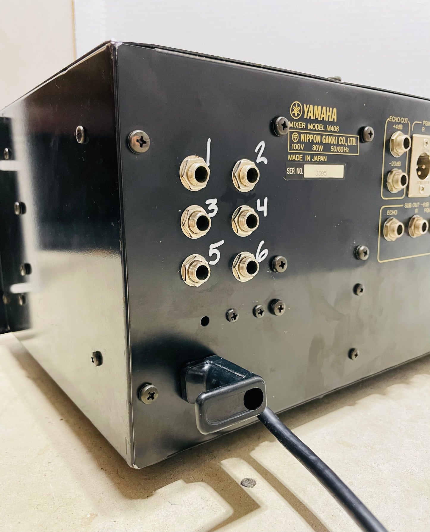 FREE SHIPPING Yamaha M406 "JapaNeve" Direct Out Mod. Serviced and Recapped 6-Channel Rackmount Mixer