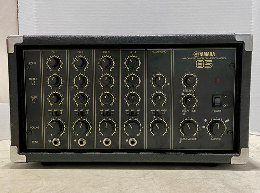 Yamaha EM-85 4 channel mixer with Aux and Phono channel + built in Bucket Brigade Delay