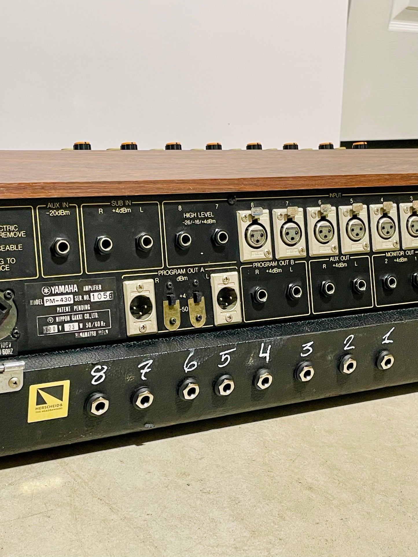 Yamaha PM-430 "Japa-Neve" fully recapped + Direct-Out Headbangers Mod! Tamura transformers 8-Channel Mixing Console 1970s