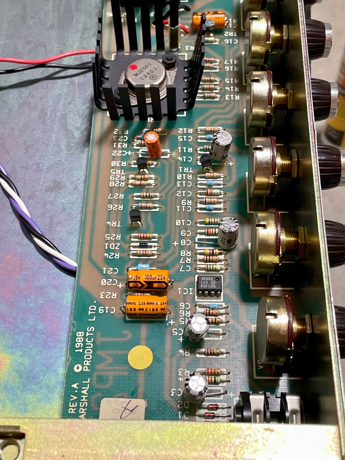 1989 Marshall Model 5010 Master Lead Combo with Effects Loop Mod.