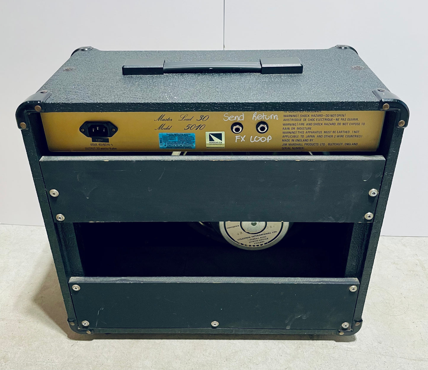 1989 Marshall Model 5010 Master Lead Combo with Effects Loop Mod.
