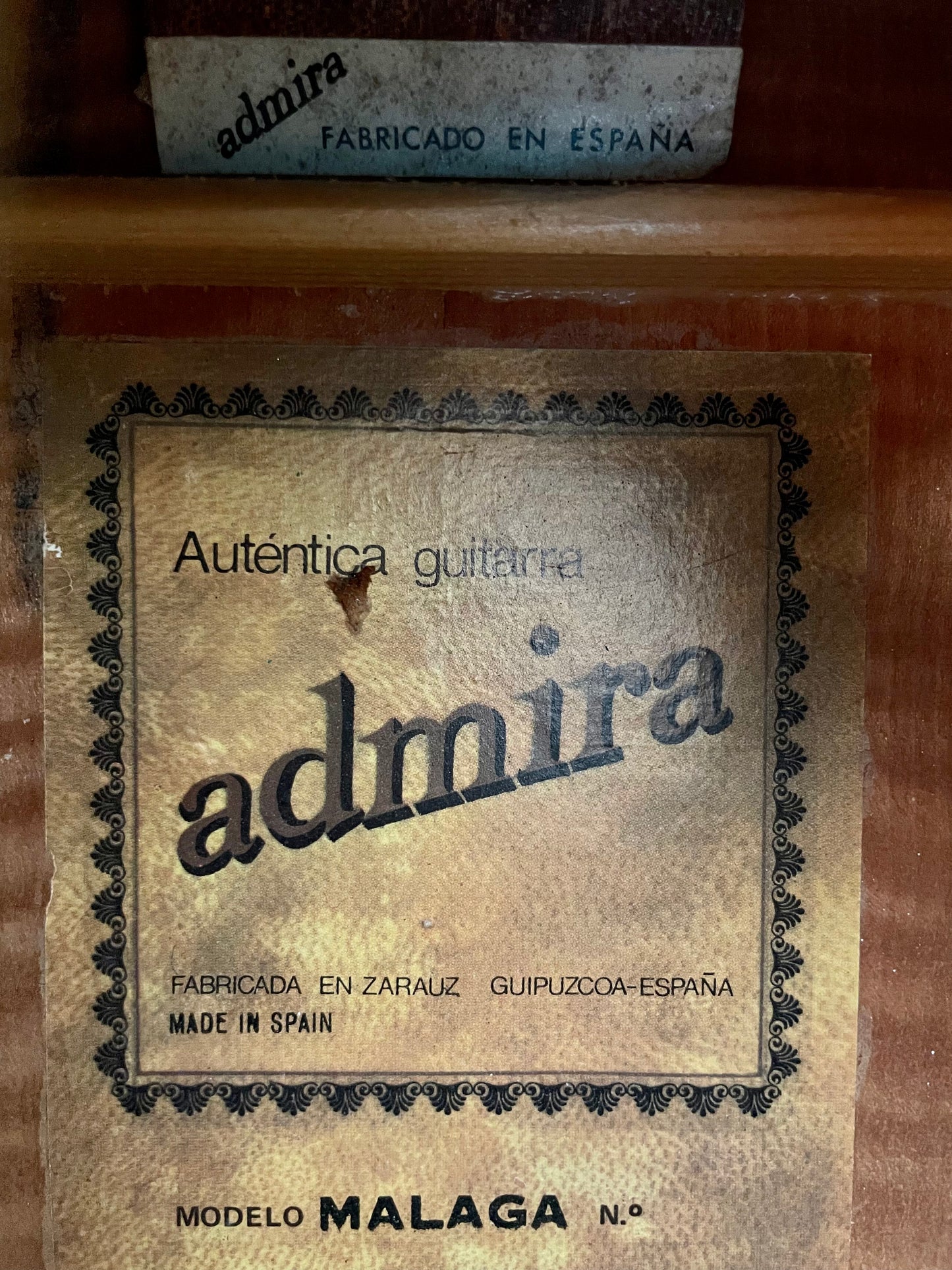Admira Malaga 1980s - Handmade in Zarauz