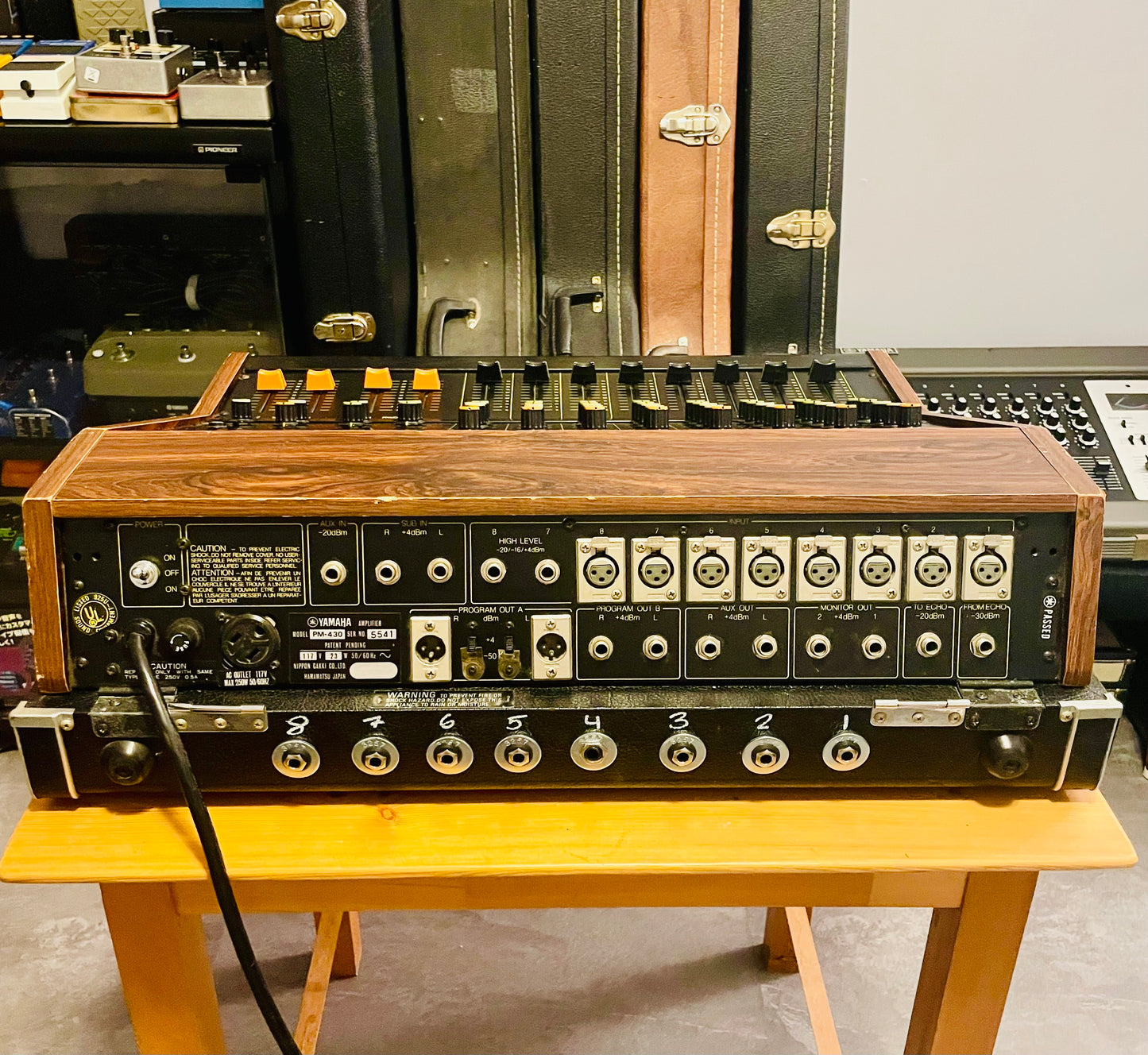 Yamaha PM-430 "Japa-Neve" fully recapped + Direct-Out Headbangers Mod! Tamura transformers 8-Channel Mixing Console 1970s