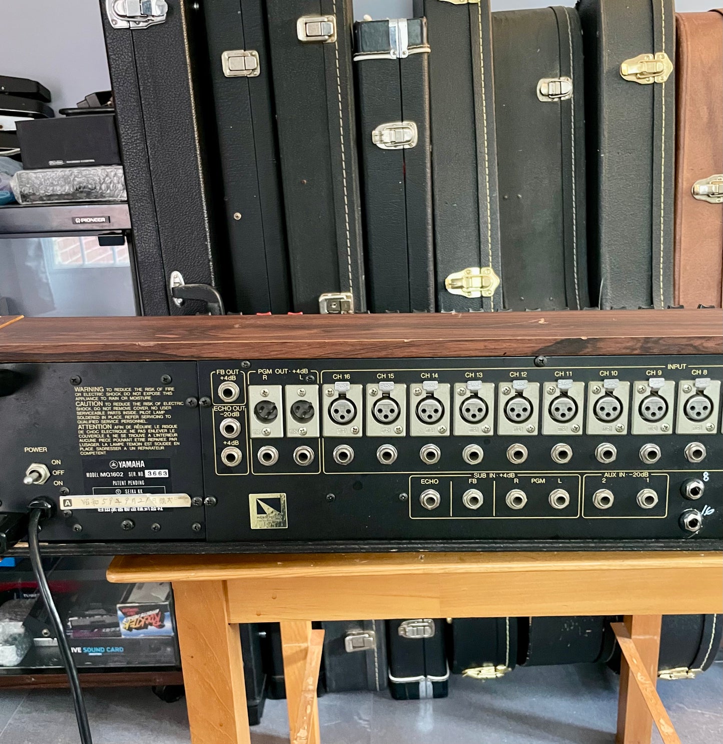 Yamaha MQ1602 "Japa-Neve" Mixer - Fully recapped + Direct-Outs - Tamura transformers, fat Pres. 4 band EQ