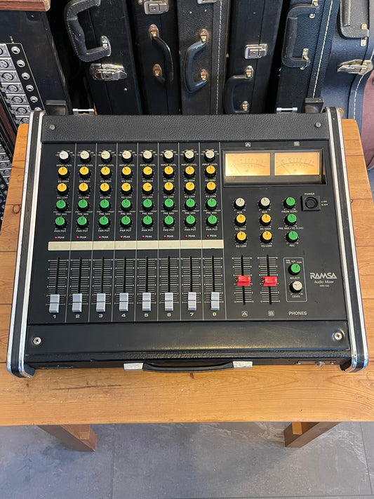 Panasonic RAMSA WR-130 Audio Mixer - Fully serviced and recapped + Direct Outs - Transformer balanced Outputs Late 1970s - Early 1980s
