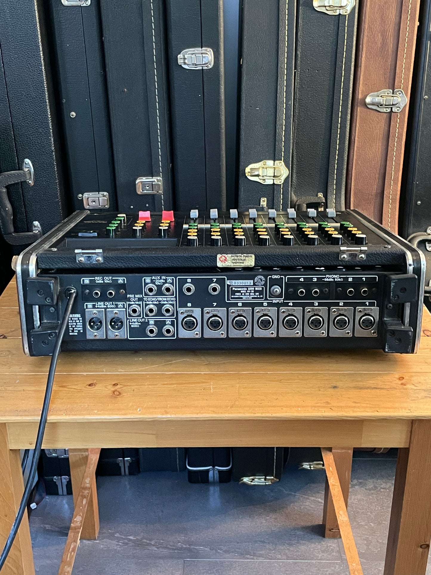 Panasonic RAMSA WR-130 Audio Mixer - Fully serviced and recapped + Direct Outs - Transformer balanced Outputs Late 1970s - Early 1980s
