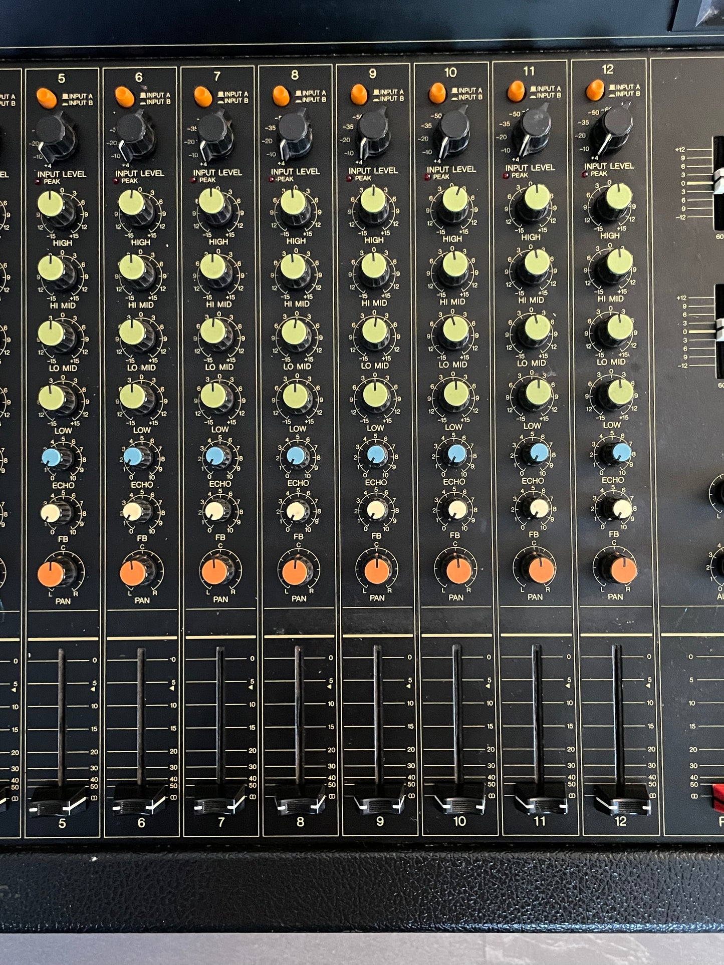 Yamaha MQ1202 "Japa-Neve", fully recapped + Direct-Out Headbangers Mod! Small PM1000, Tamura transformers, fat Pres. 4 band EQ