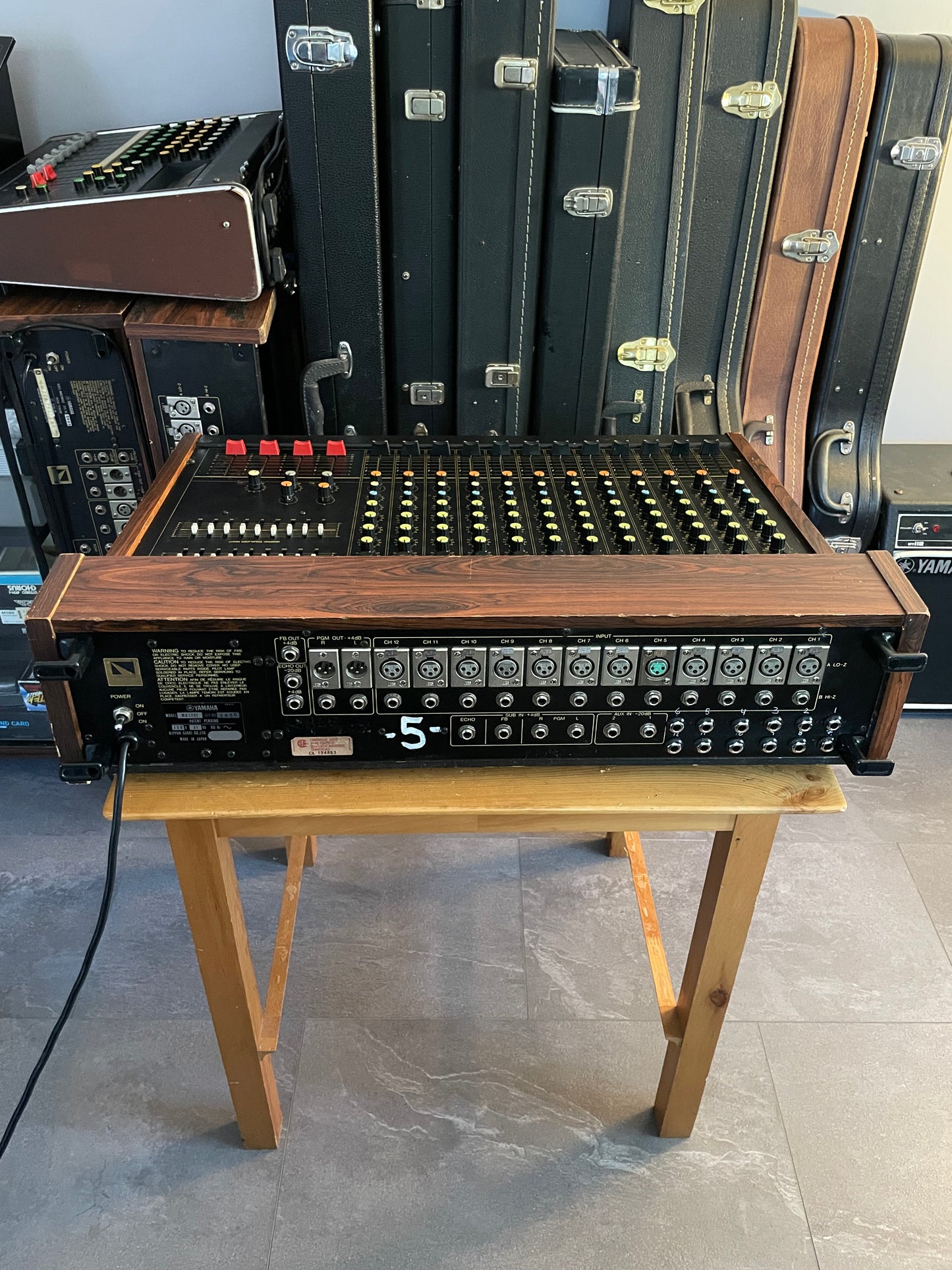 Yamaha MQ1202 "Japa-Neve", fully recapped + Direct-Out Headbangers Mod! Small PM1000, Tamura transformers, fat Pres. 4 band EQ