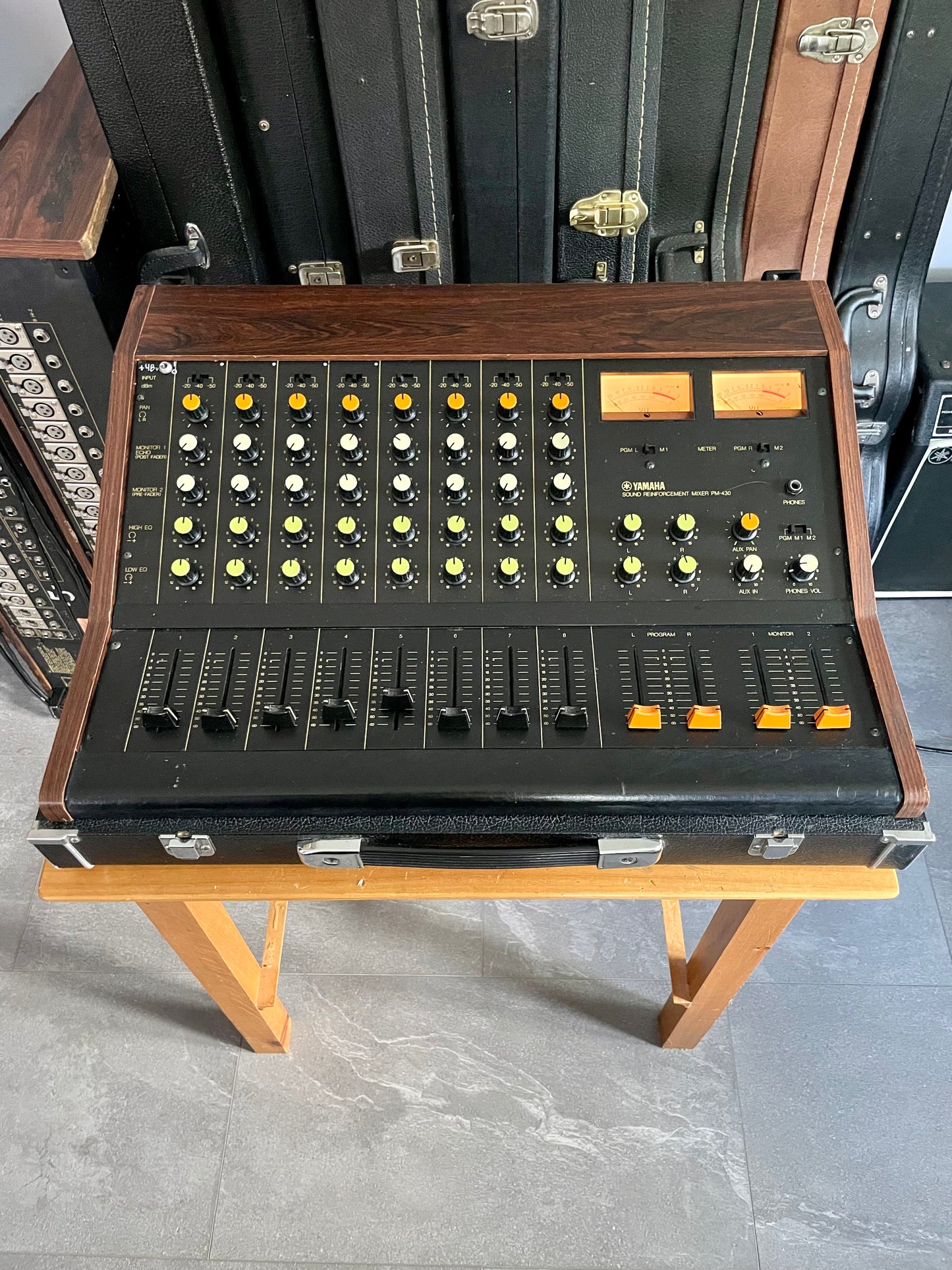 Yamaha PM-430 "Japa-Neve" fully recapped with Direct Outs and Phantom Power. Tamura transformers - 8 Channel Mixing Console 1970s