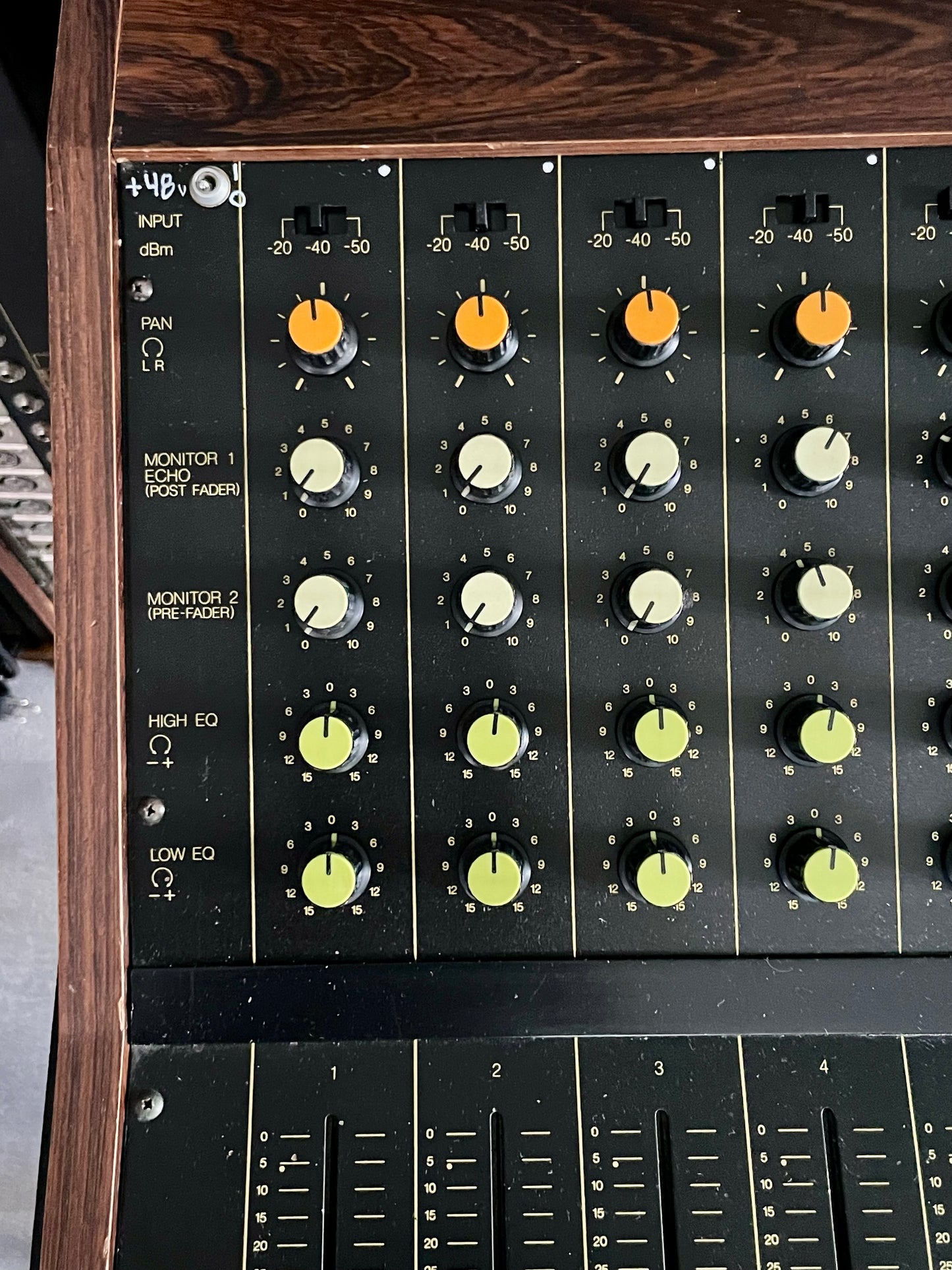 Yamaha PM-430 "Japa-Neve" fully recapped with Direct Outs and Phantom Power. Tamura transformers - 8 Channel Mixing Console 1970s