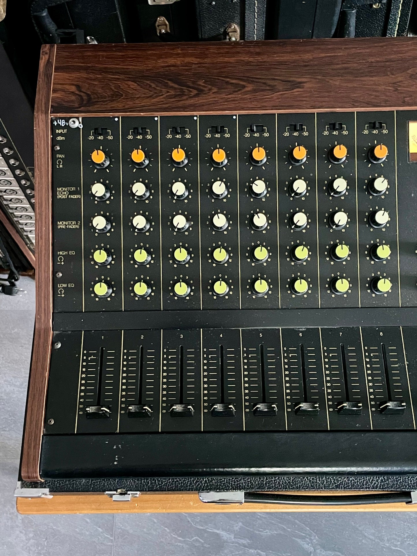 Yamaha PM-430 "Japa-Neve" fully recapped with Direct Outs and Phantom Power. Tamura transformers - 8 Channel Mixing Console 1970s