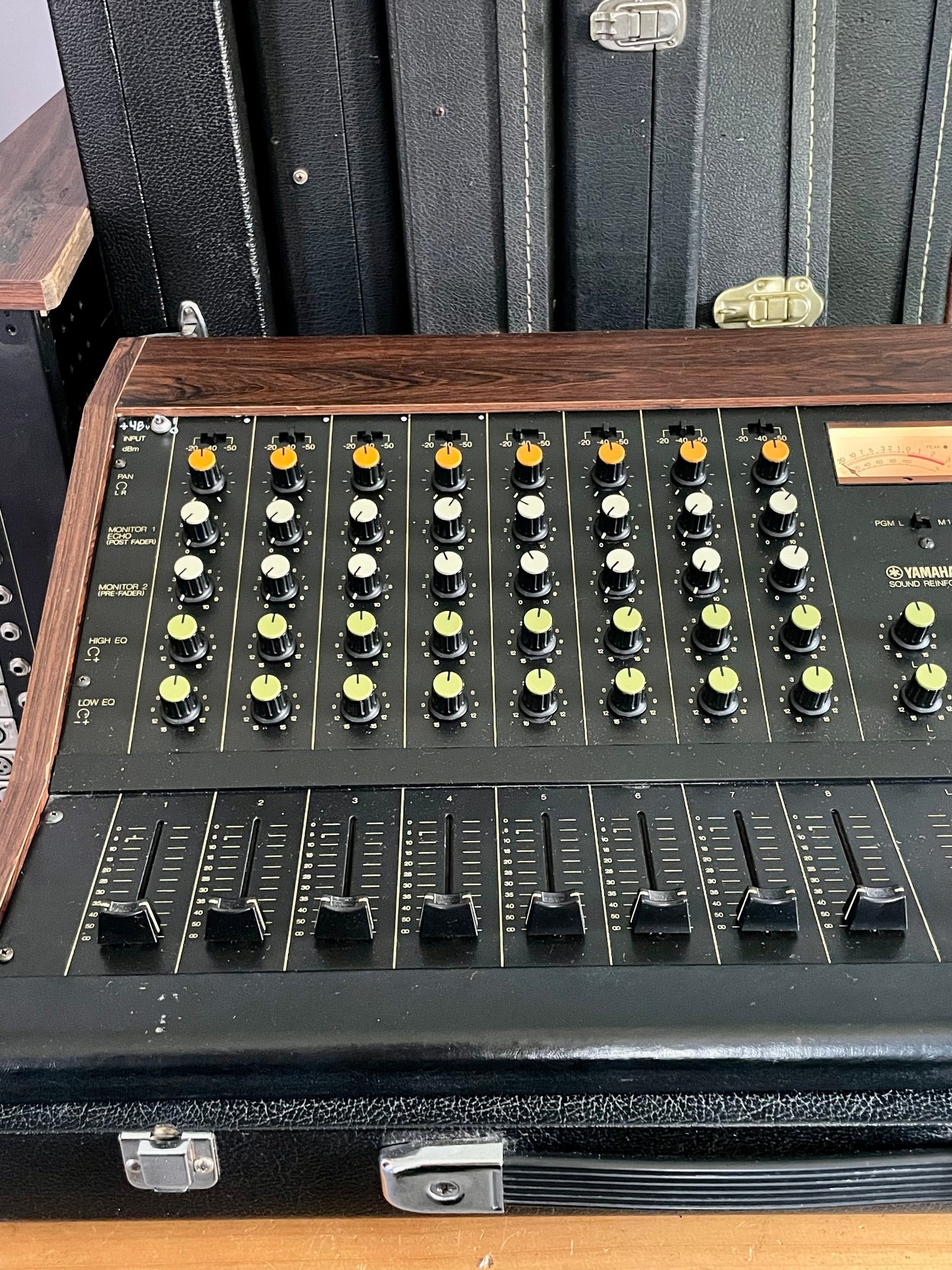 Yamaha PM-430 "Japa-Neve" fully recapped with Direct Outs and Phantom Power. Tamura transformers - 8 Channel Mixing Console 1970s