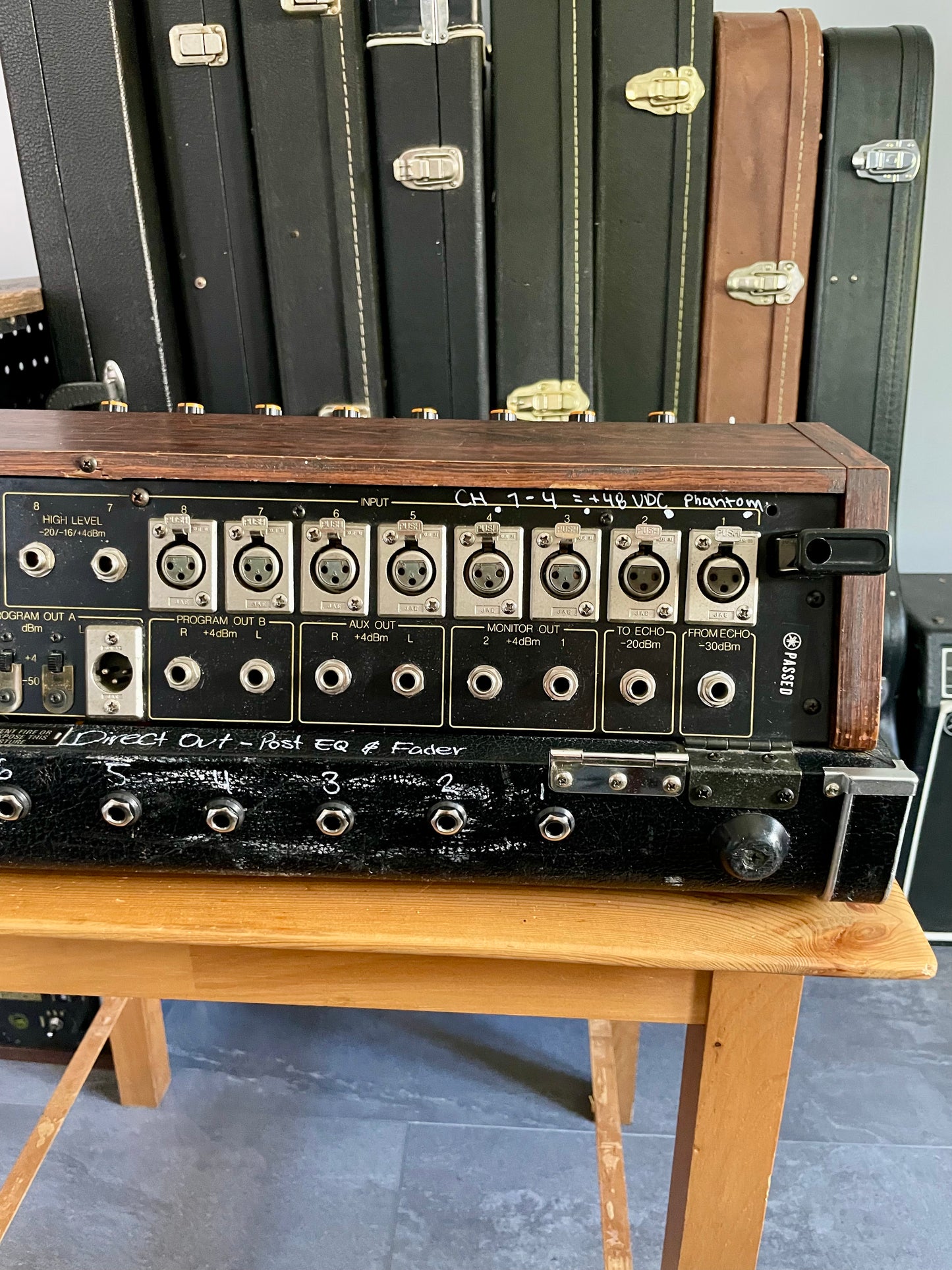 Yamaha PM-430 "Japa-Neve" fully recapped with Direct Outs and Phantom Power. Tamura transformers - 8 Channel Mixing Console 1970s
