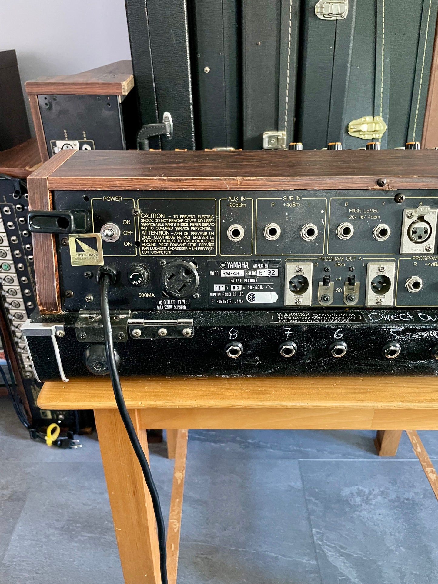 Yamaha PM-430 "Japa-Neve" fully recapped with Direct Outs and Phantom Power. Tamura transformers - 8 Channel Mixing Console 1970s