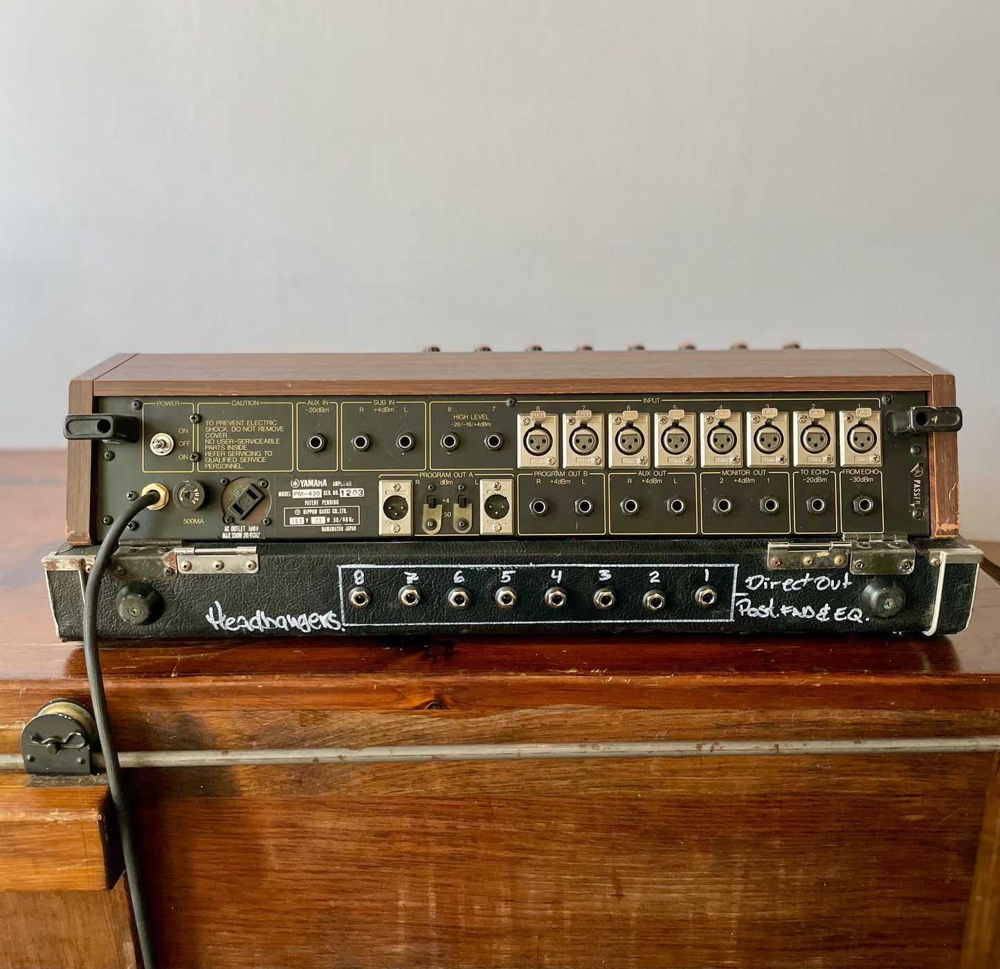 Yamaha PM-430 with Direct Out Mod. by Headbangers - Fully serviced 8-Channel Mixing Console 1970s