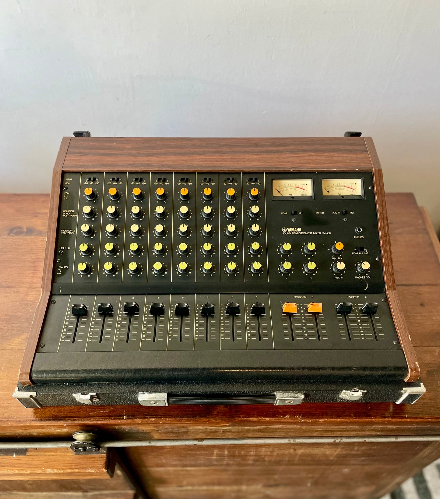 Yamaha PM-430 with Direct Out Mod. by Headbangers - Fully serviced 8-Channel Mixing Console 1970s