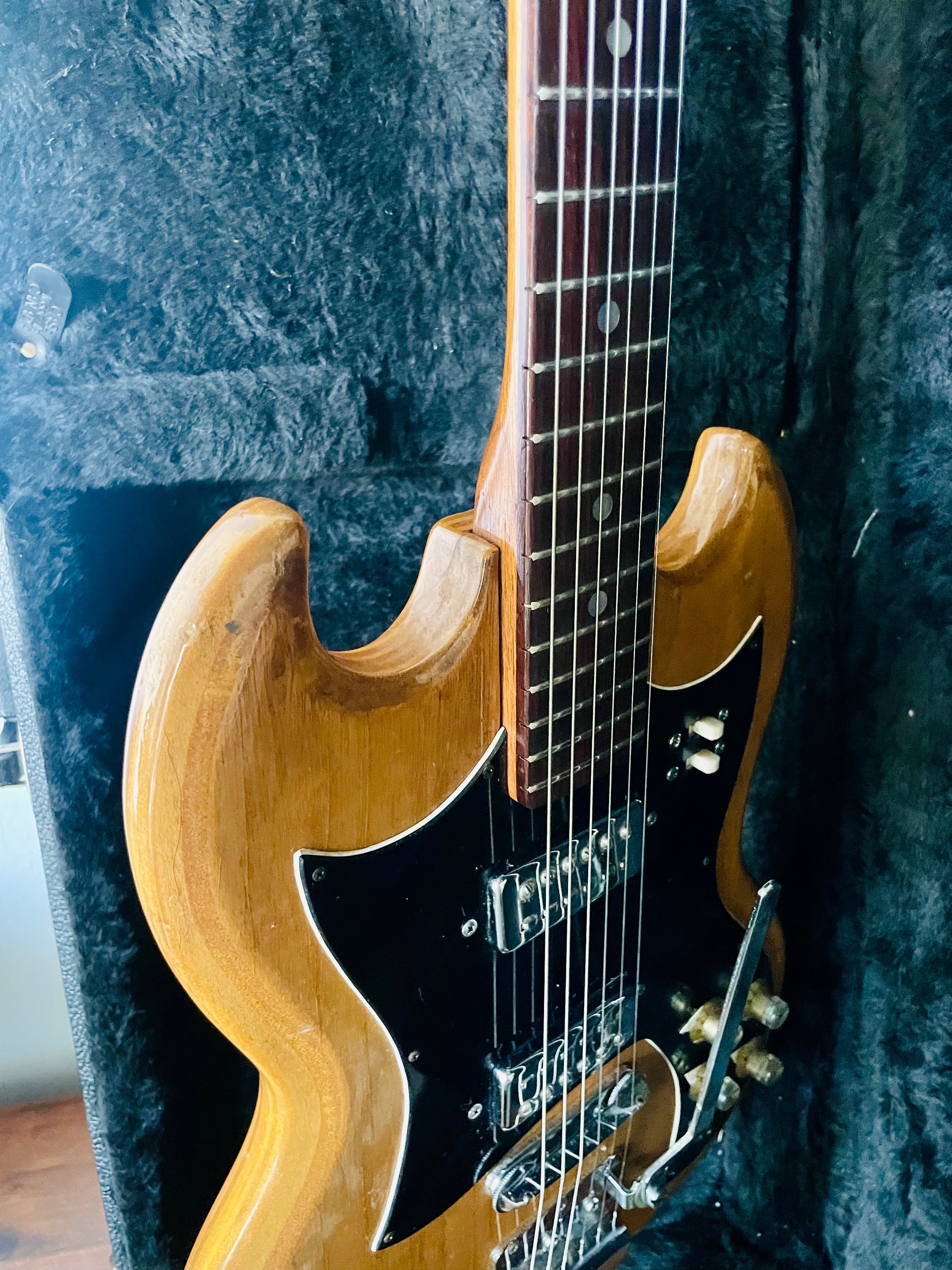 MAYAビザールギター　SGタイプ Vintage 1970's made El Maya SG type Walnut color Electric