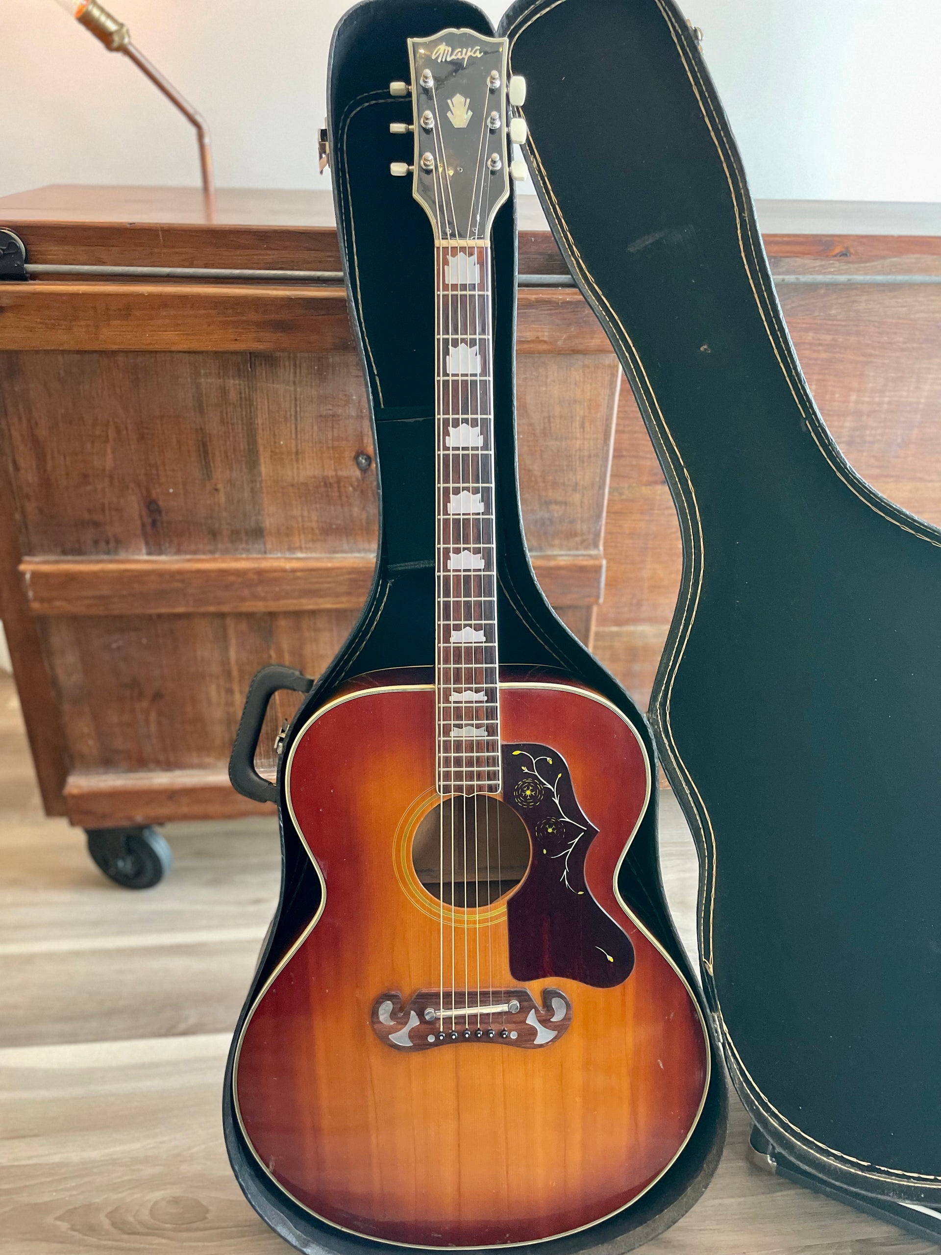Maya MJ200 1970s - (Lawsuit Era) - Jumbo Acoustic Guitar