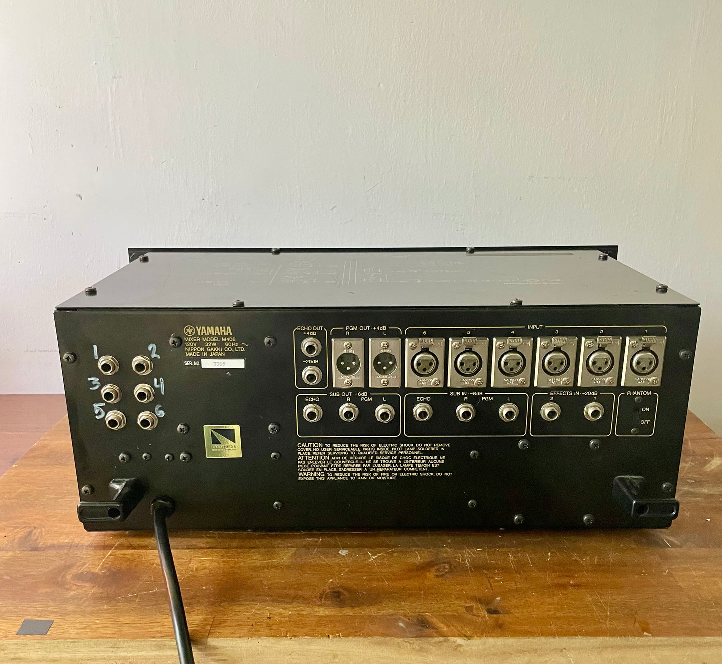 Yamaha M406 "JapaNeve" Direct Out Mod. Fully serviced + Recapped Headbangers