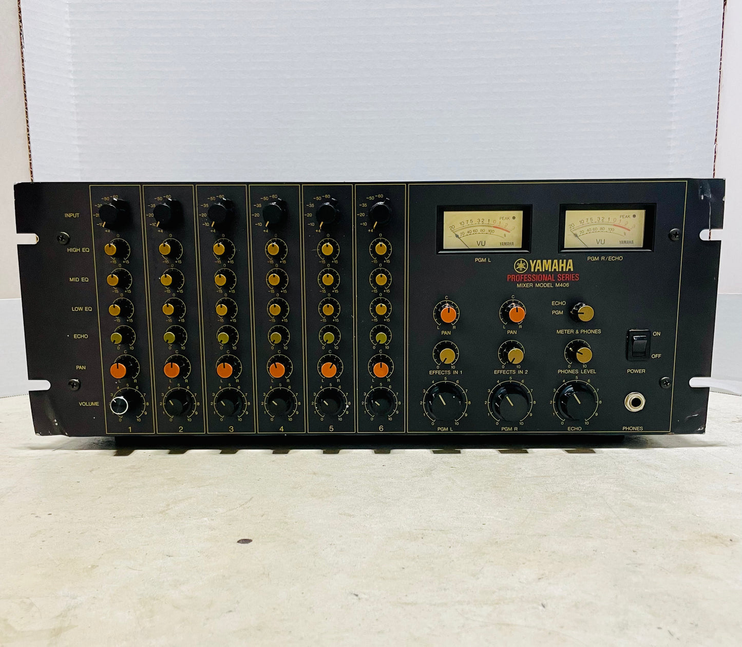 FREE SHIPPING  Yamaha M406 "JapaNeve" Direct Out Mod. Serviced and Recapped 6-Channel Rackmount Mixer