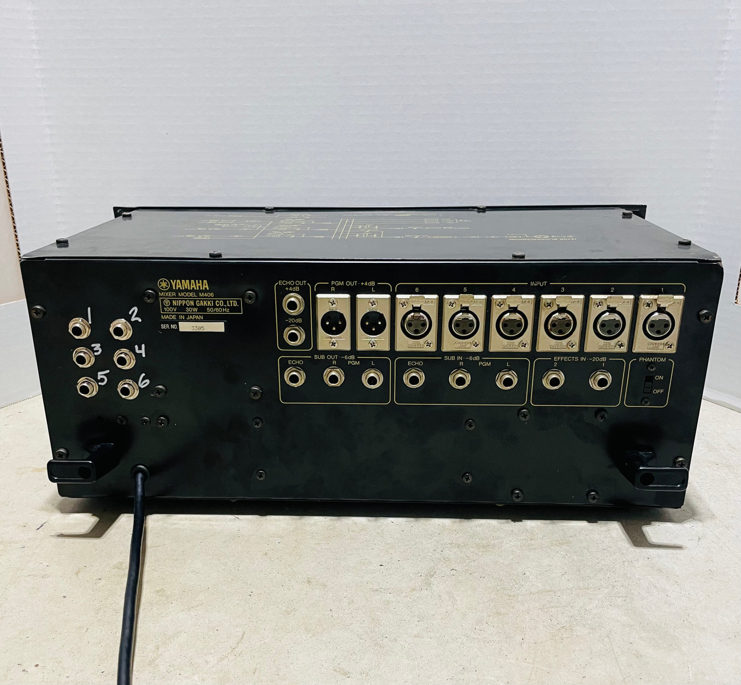 FREE SHIPPING  Yamaha M406 "JapaNeve" Direct Out Mod. Serviced and Recapped 6-Channel Rackmount Mixer