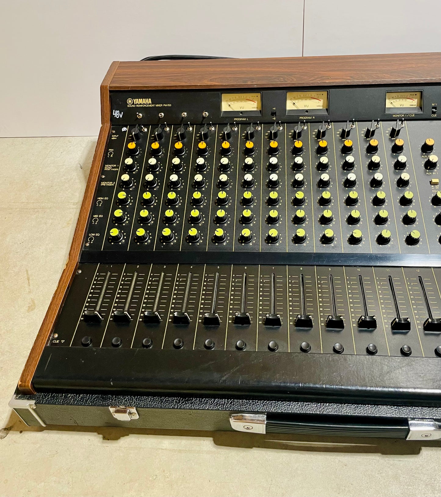FREE SHIPPING - Yamaha PM-700 "Japa-Neve" fully recapped + Direct-Out Headbangers Tamura transformers 12-Channel Mixing Console 1970s