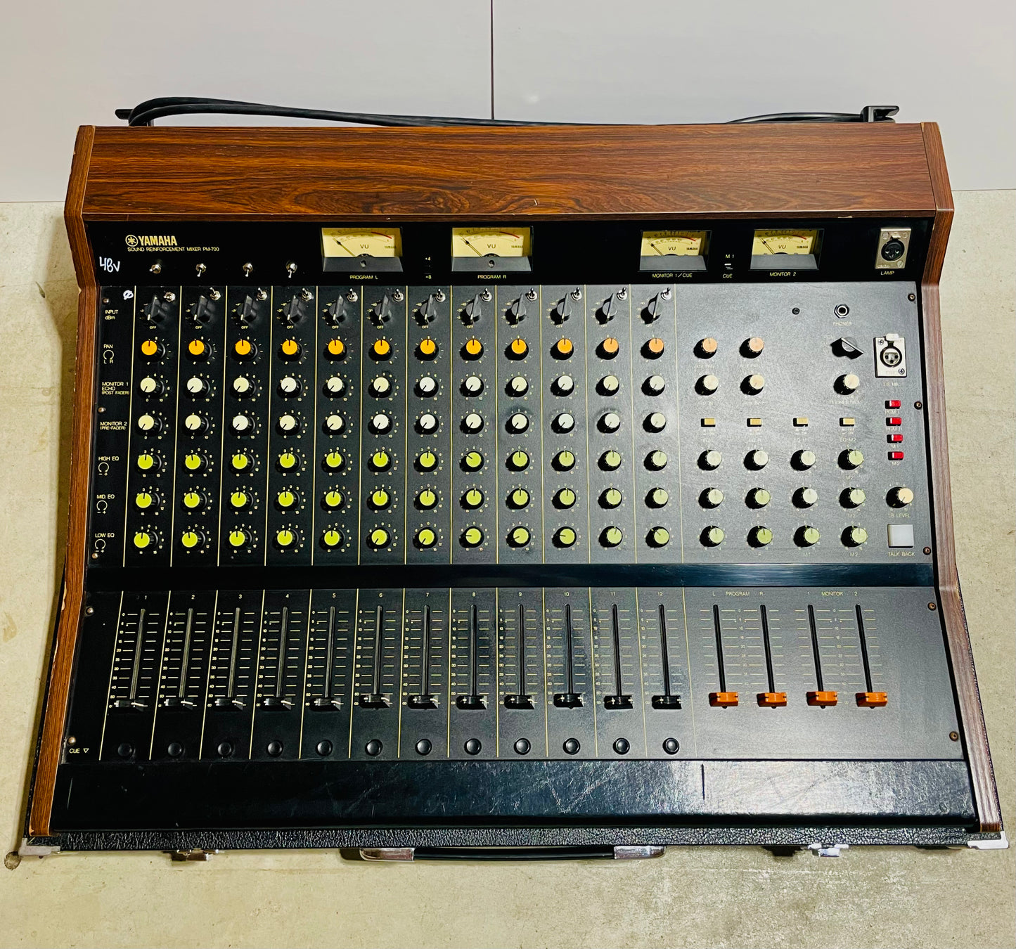 FREE SHIPPING - Yamaha PM-700 "Japa-Neve" fully recapped + Direct-Out Headbangers Tamura transformers 12-Channel Mixing Console 1970s