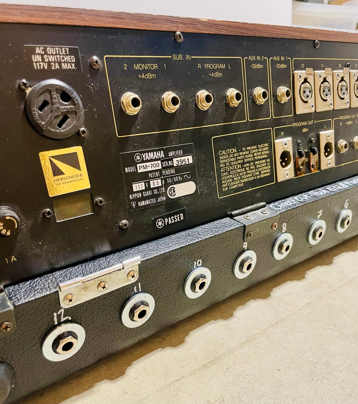 FREE SHIPPING - Yamaha PM-700 "Japa-Neve" fully recapped + Direct-Out Headbangers Tamura transformers 12-Channel Mixing Console 1970s