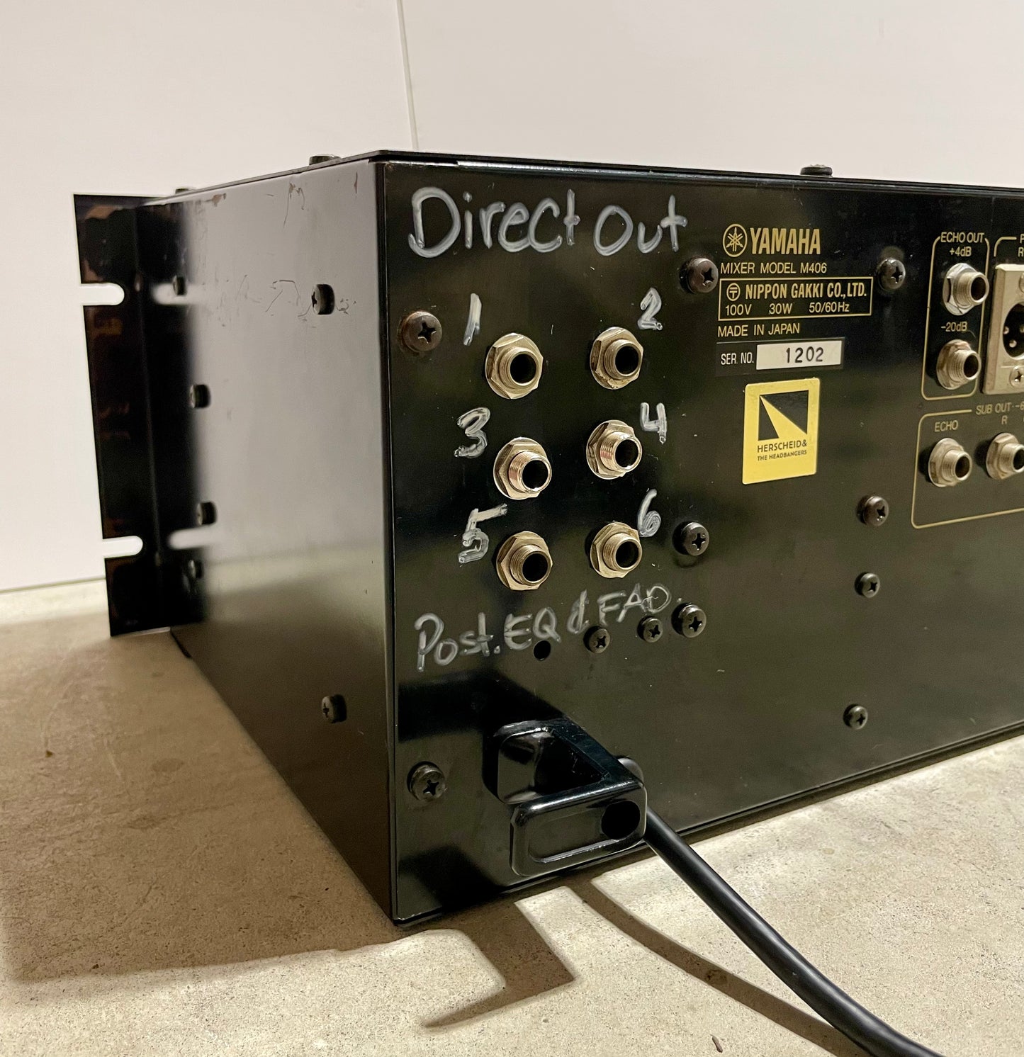 Yamaha M406 "JapaNeve" Direct Out Mod. Fully serviced + Recapped Headbangers