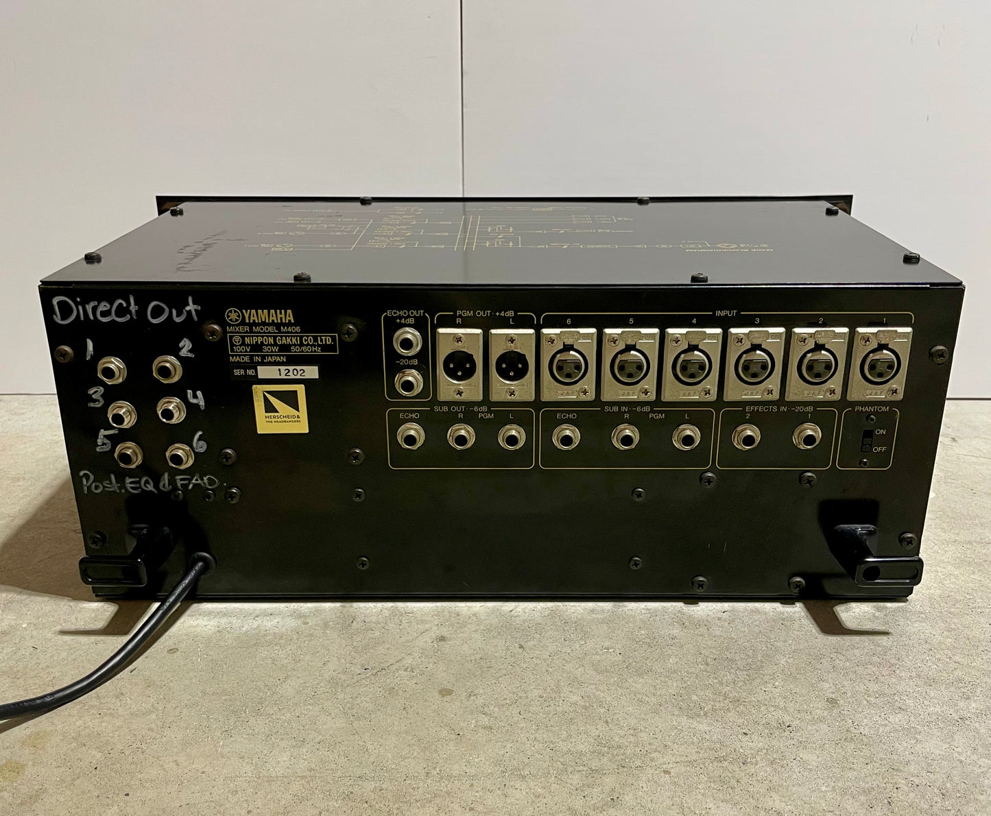 Yamaha M406 "JapaNeve" Direct Out Mod. Fully serviced + Recapped Headbangers