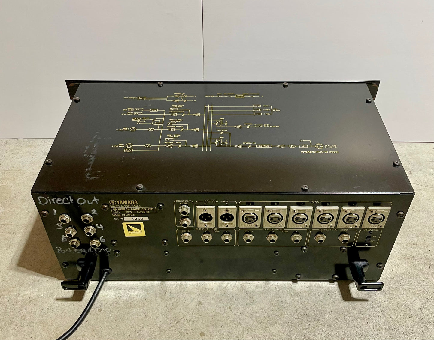 Yamaha M406 "JapaNeve" Direct Out Mod. Fully serviced + Recapped Headbangers