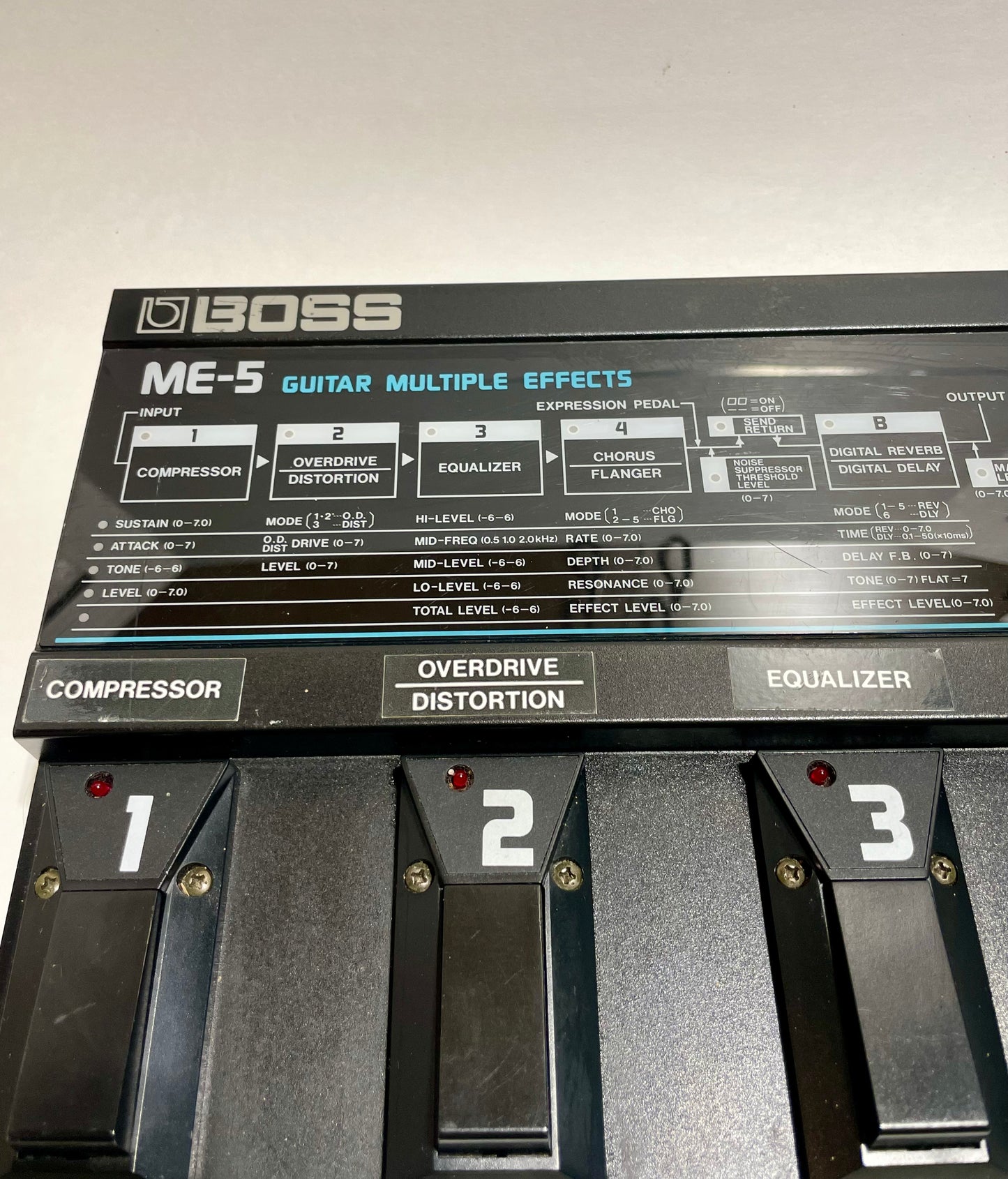 Boss ME-5 Guitar Multiple Effects 1988 - 1992