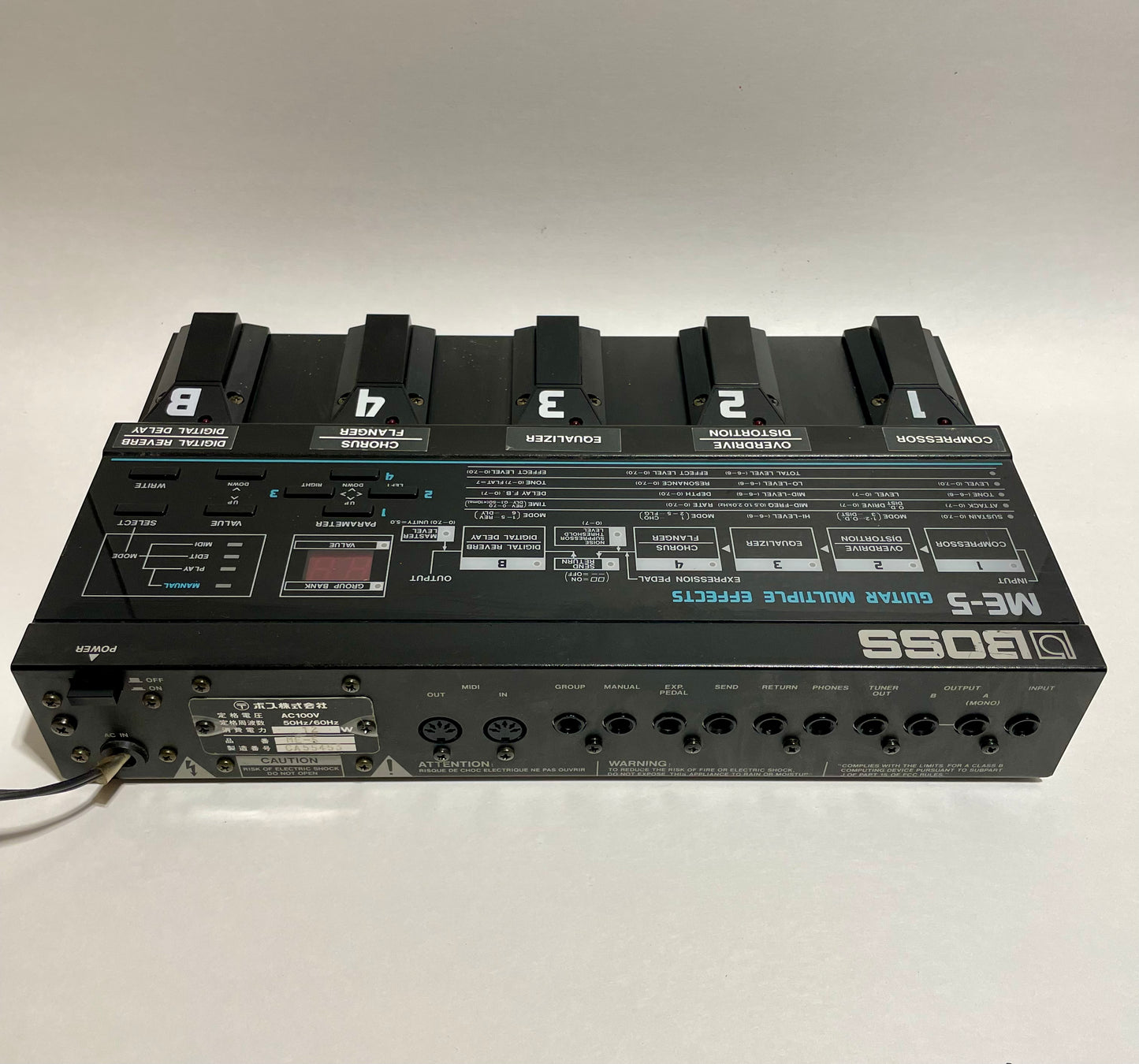 Boss ME-5 Guitar Multiple Effects 1988 - 1992