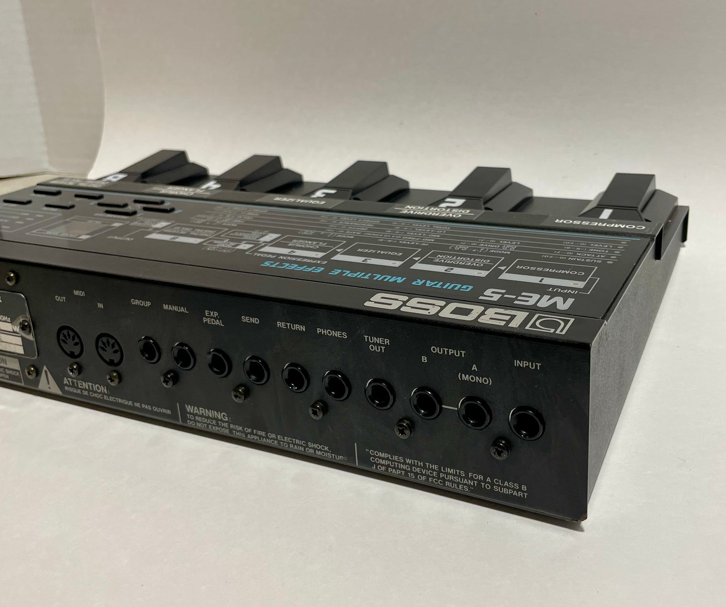 Boss ME-5 Guitar Multiple Effects 1988 - 1992